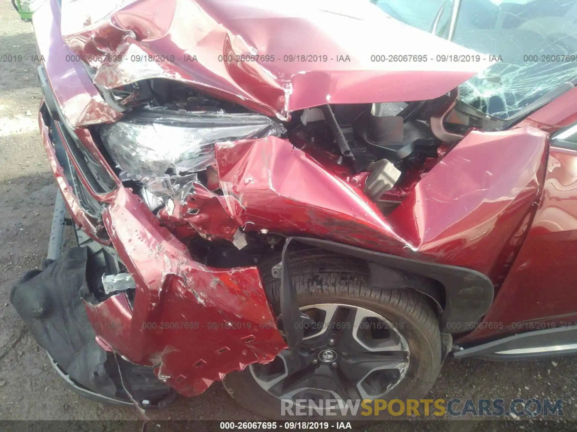 6 Photograph of a damaged car 2T3J1RFV5KC008409 TOYOTA RAV4 2019