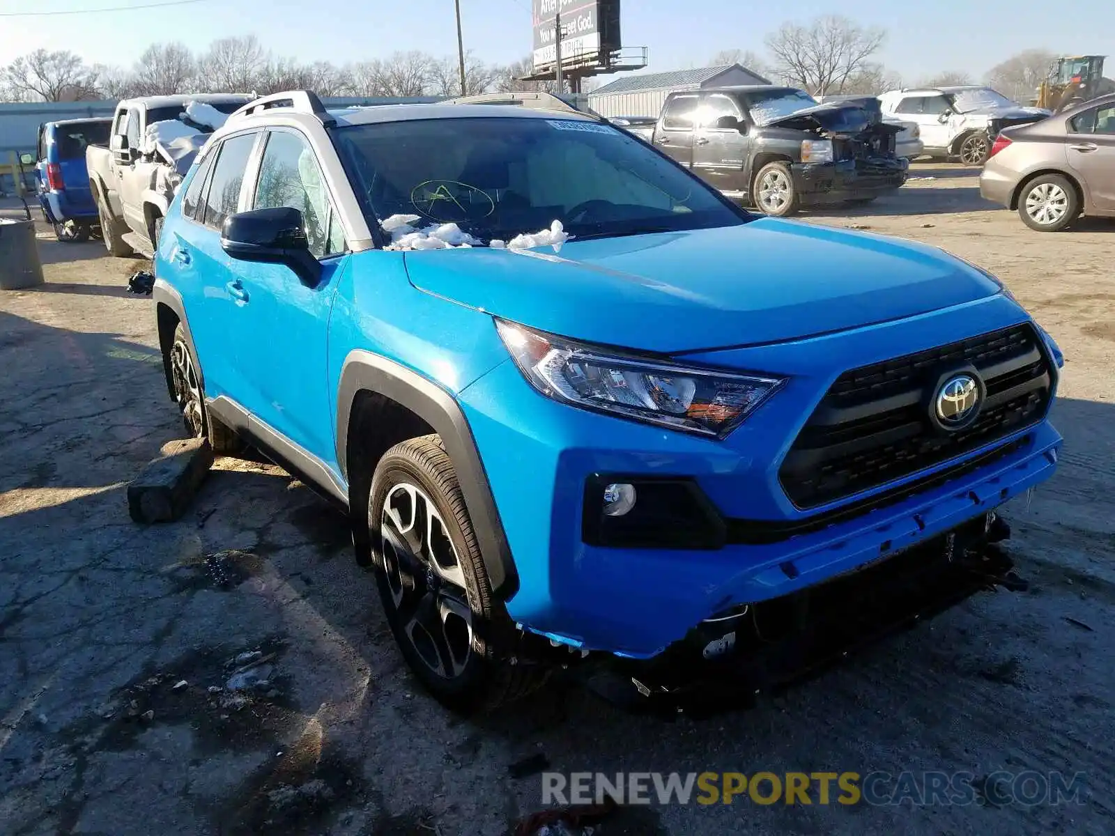 1 Photograph of a damaged car 2T3J1RFV5KC045069 TOYOTA RAV4 2019