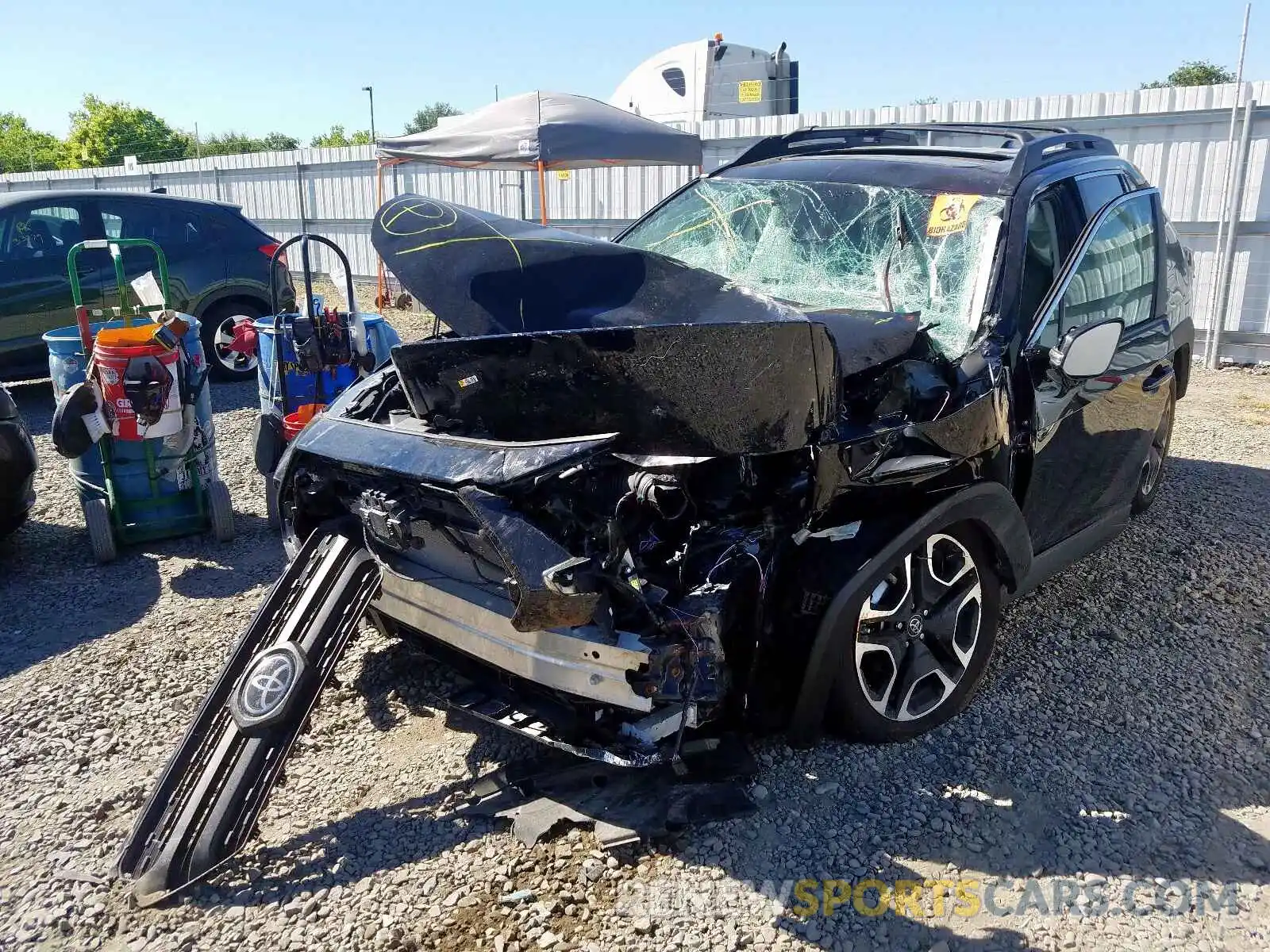 2 Photograph of a damaged car 2T3J1RFV5KW001412 TOYOTA RAV4 2019