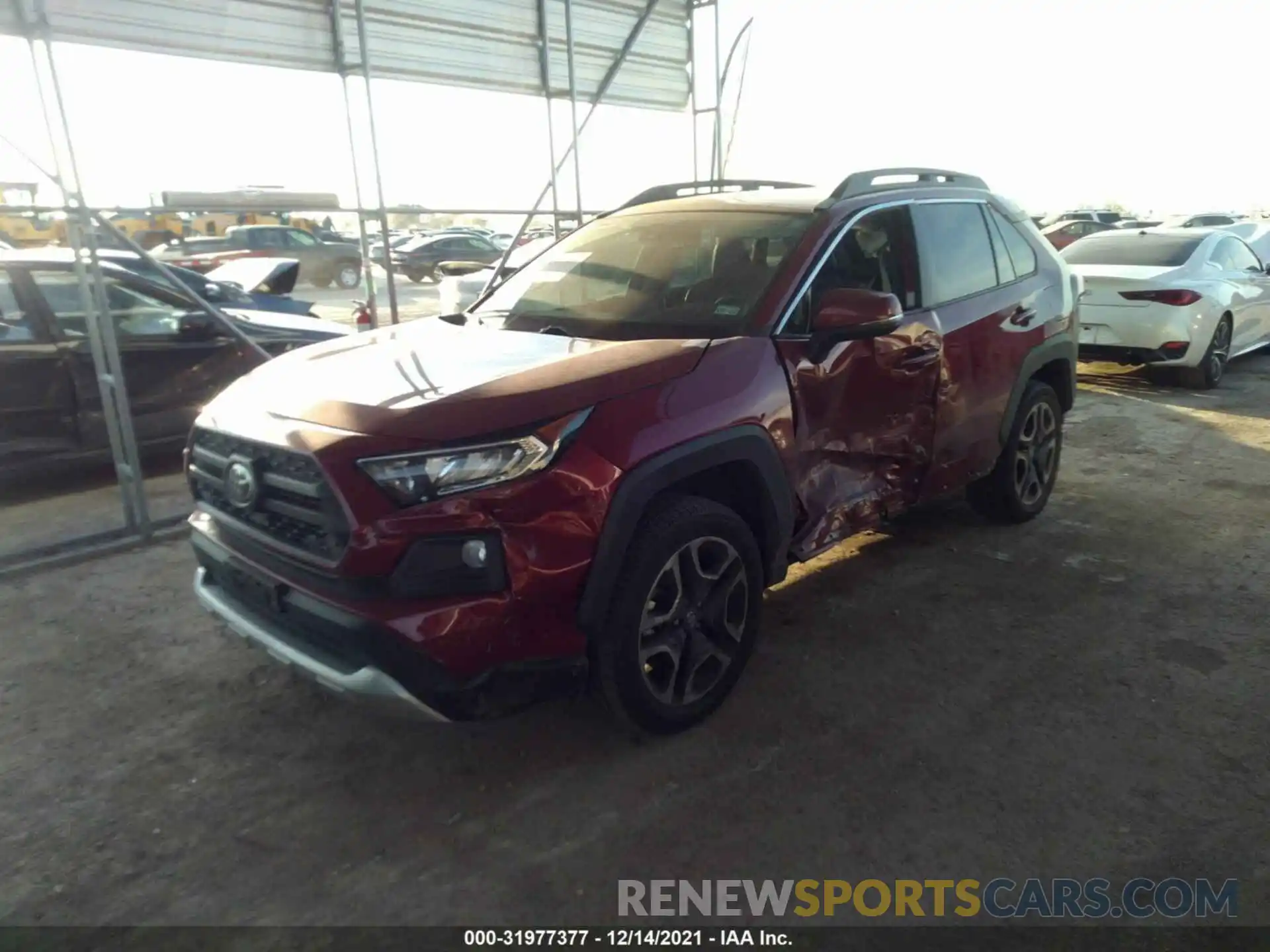 2 Photograph of a damaged car 2T3J1RFV5KW003693 TOYOTA RAV4 2019