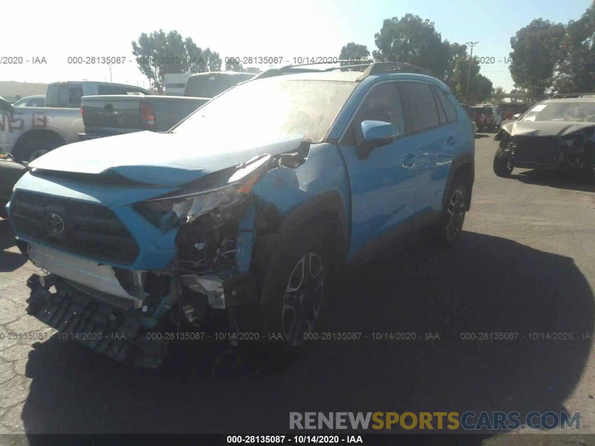 2 Photograph of a damaged car 2T3J1RFV5KW014595 TOYOTA RAV4 2019