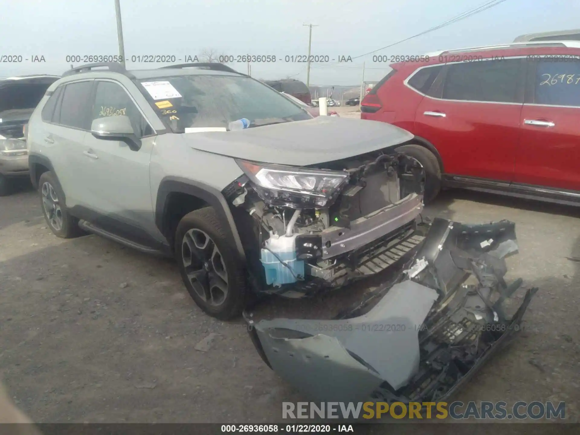 1 Photograph of a damaged car 2T3J1RFV5KW016699 TOYOTA RAV4 2019