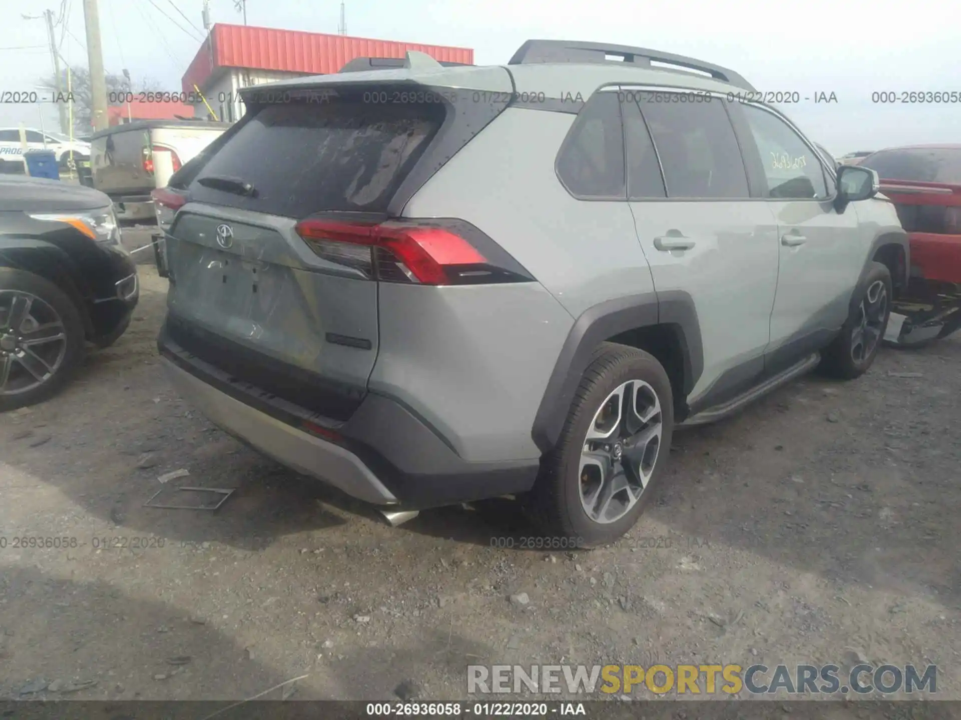 4 Фотография поврежденного автомобиля 2T3J1RFV5KW016699 TOYOTA RAV4 2019