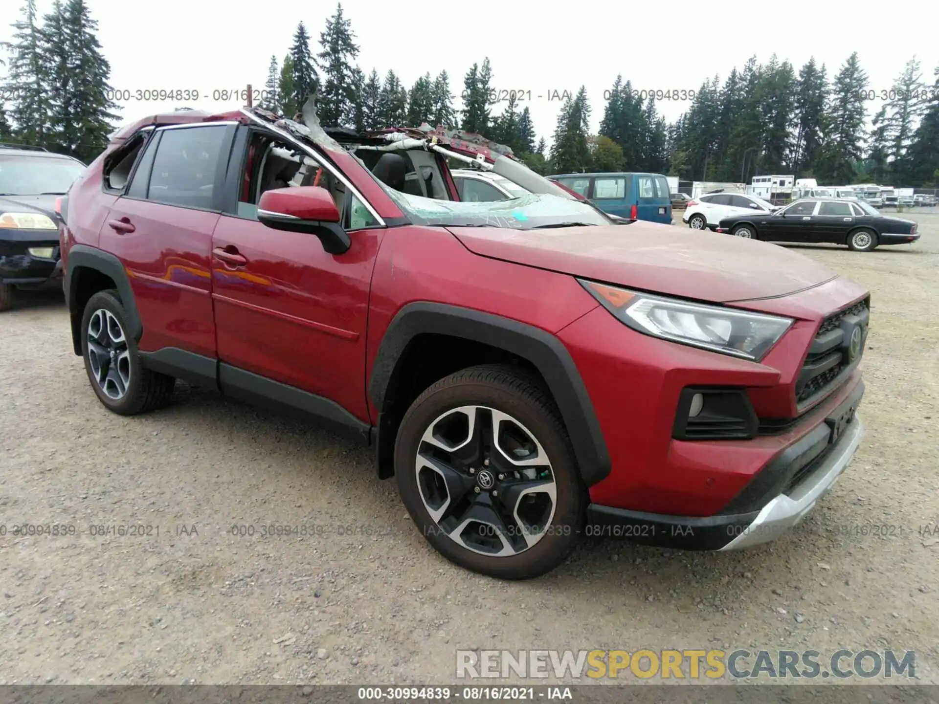 1 Photograph of a damaged car 2T3J1RFV5KW018369 TOYOTA RAV4 2019