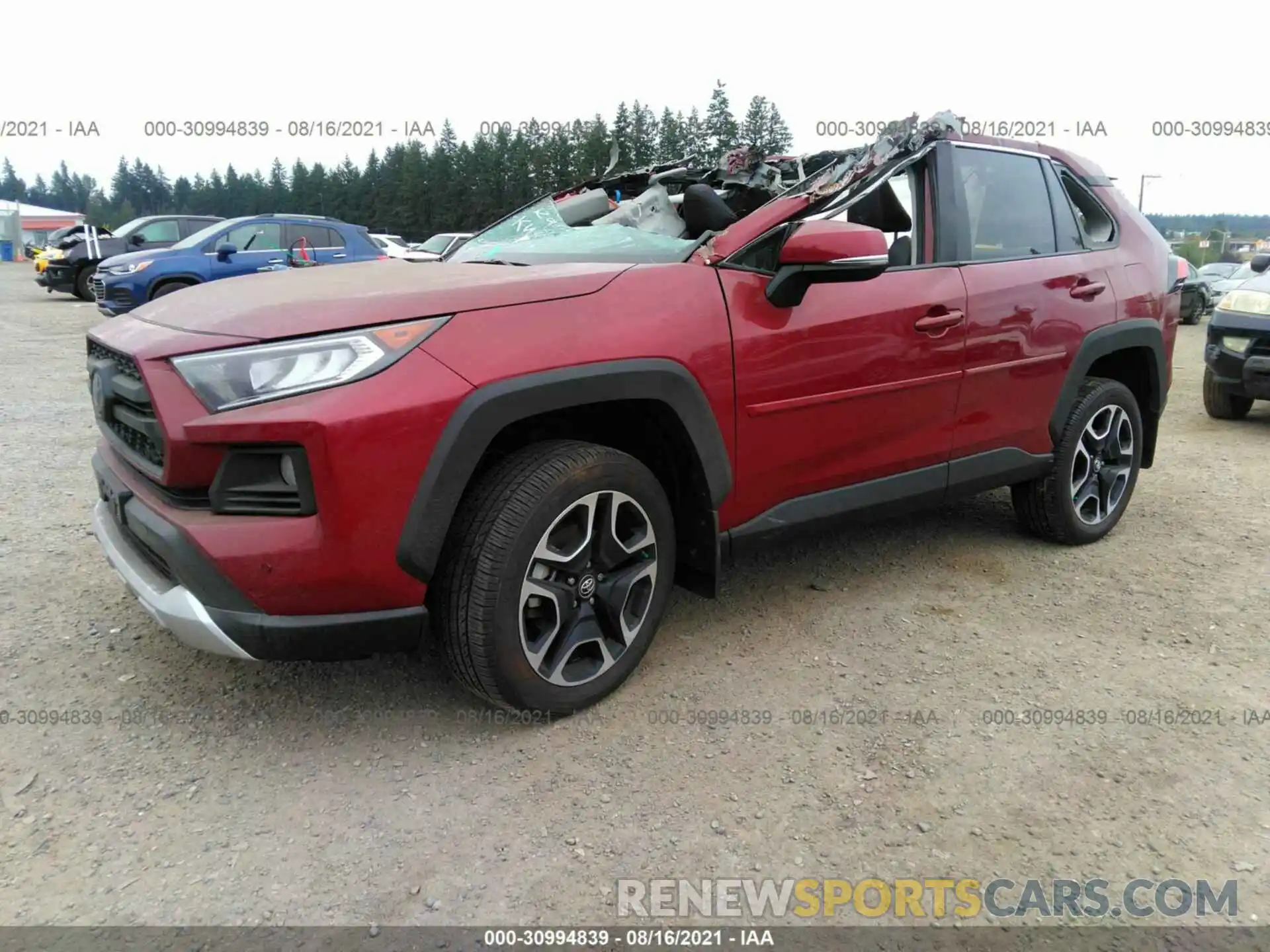 2 Фотография поврежденного автомобиля 2T3J1RFV5KW018369 TOYOTA RAV4 2019