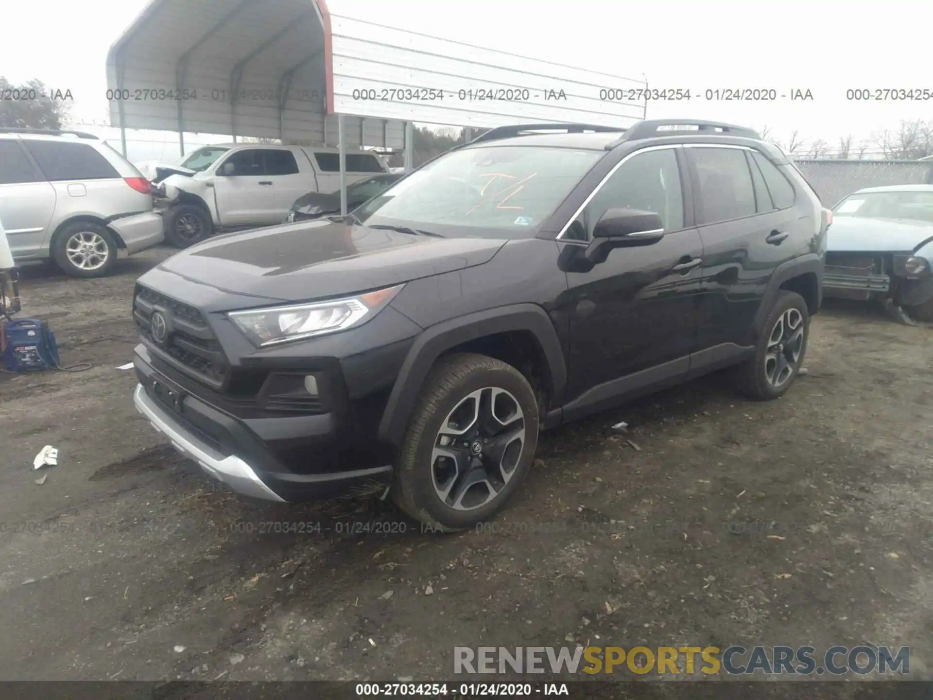 2 Photograph of a damaged car 2T3J1RFV5KW037584 TOYOTA RAV4 2019