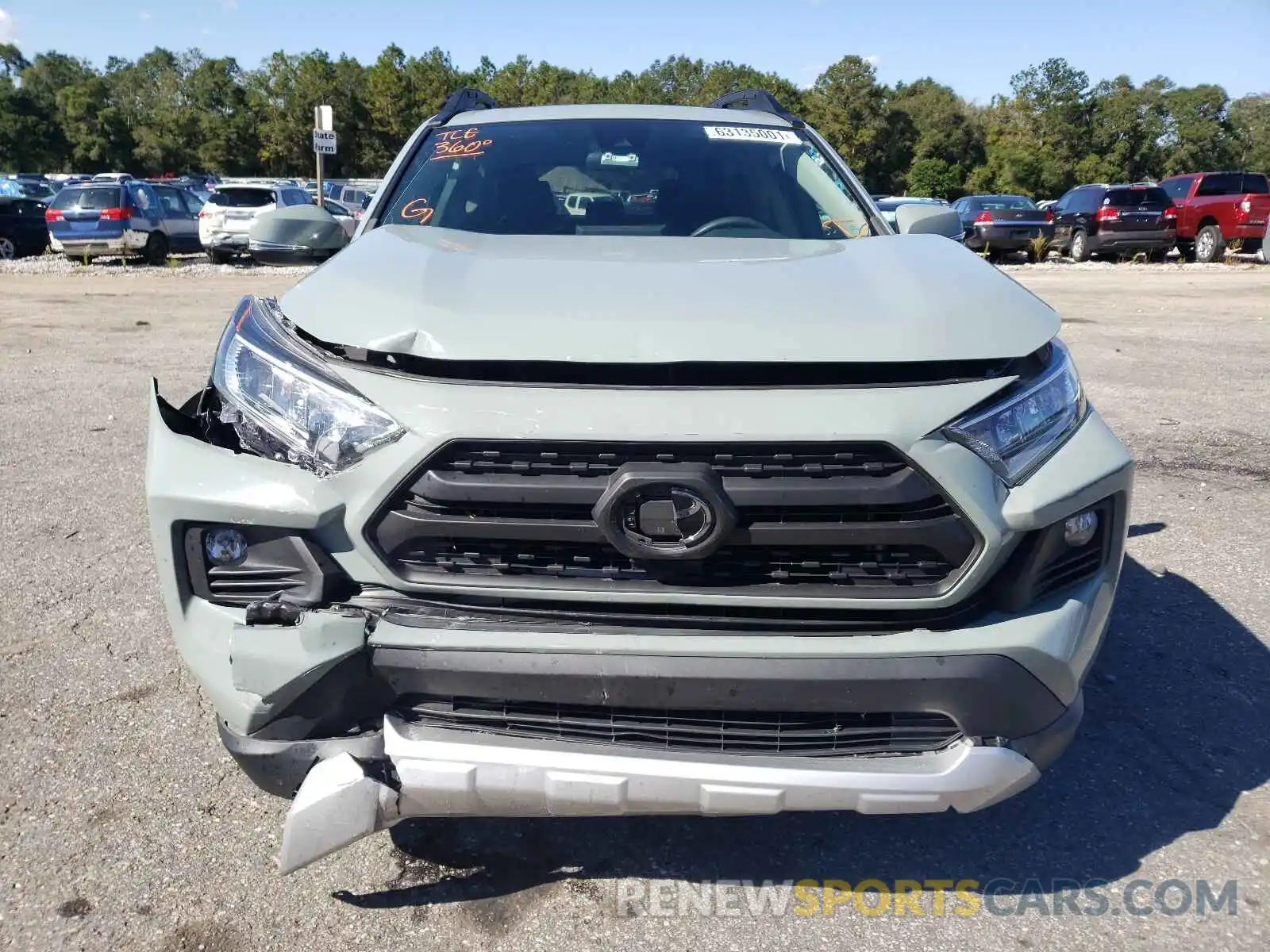 9 Photograph of a damaged car 2T3J1RFV6KC042326 TOYOTA RAV4 2019