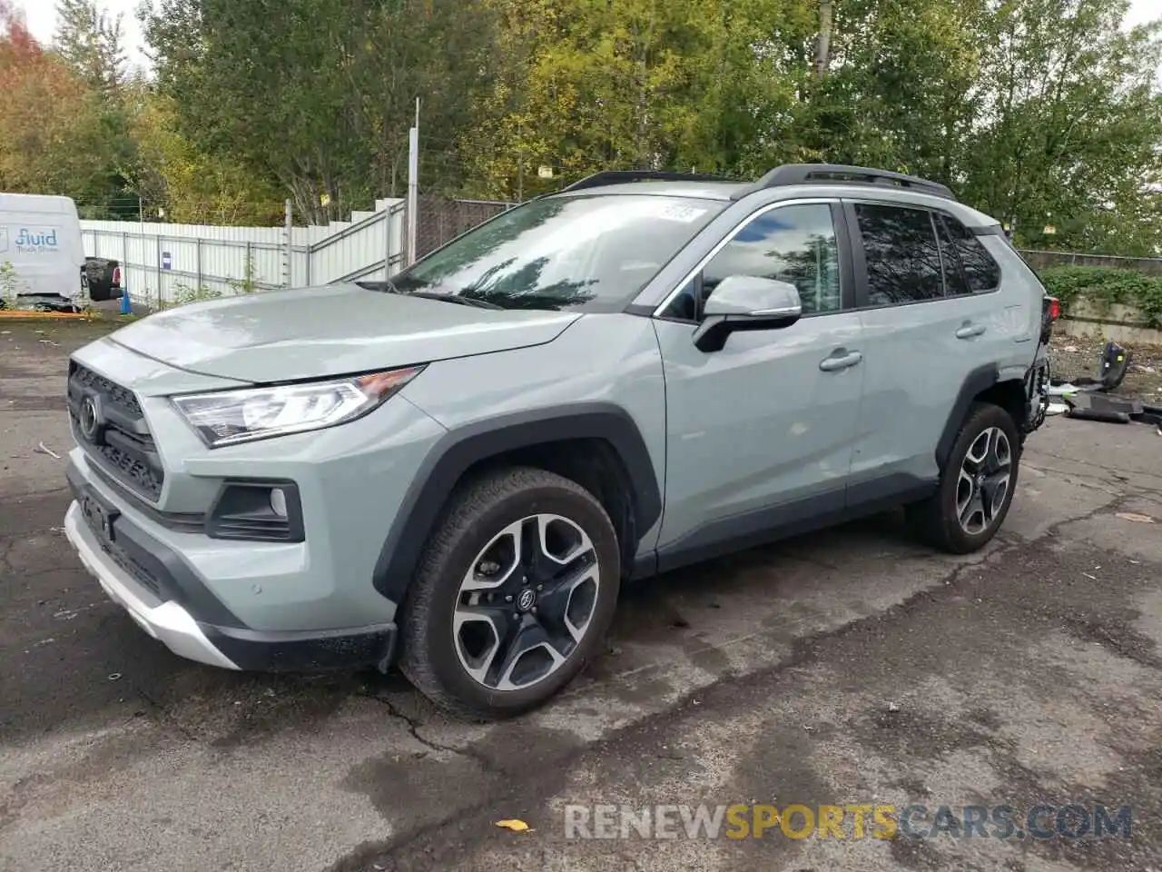 1 Photograph of a damaged car 2T3J1RFV6KW002603 TOYOTA RAV4 2019