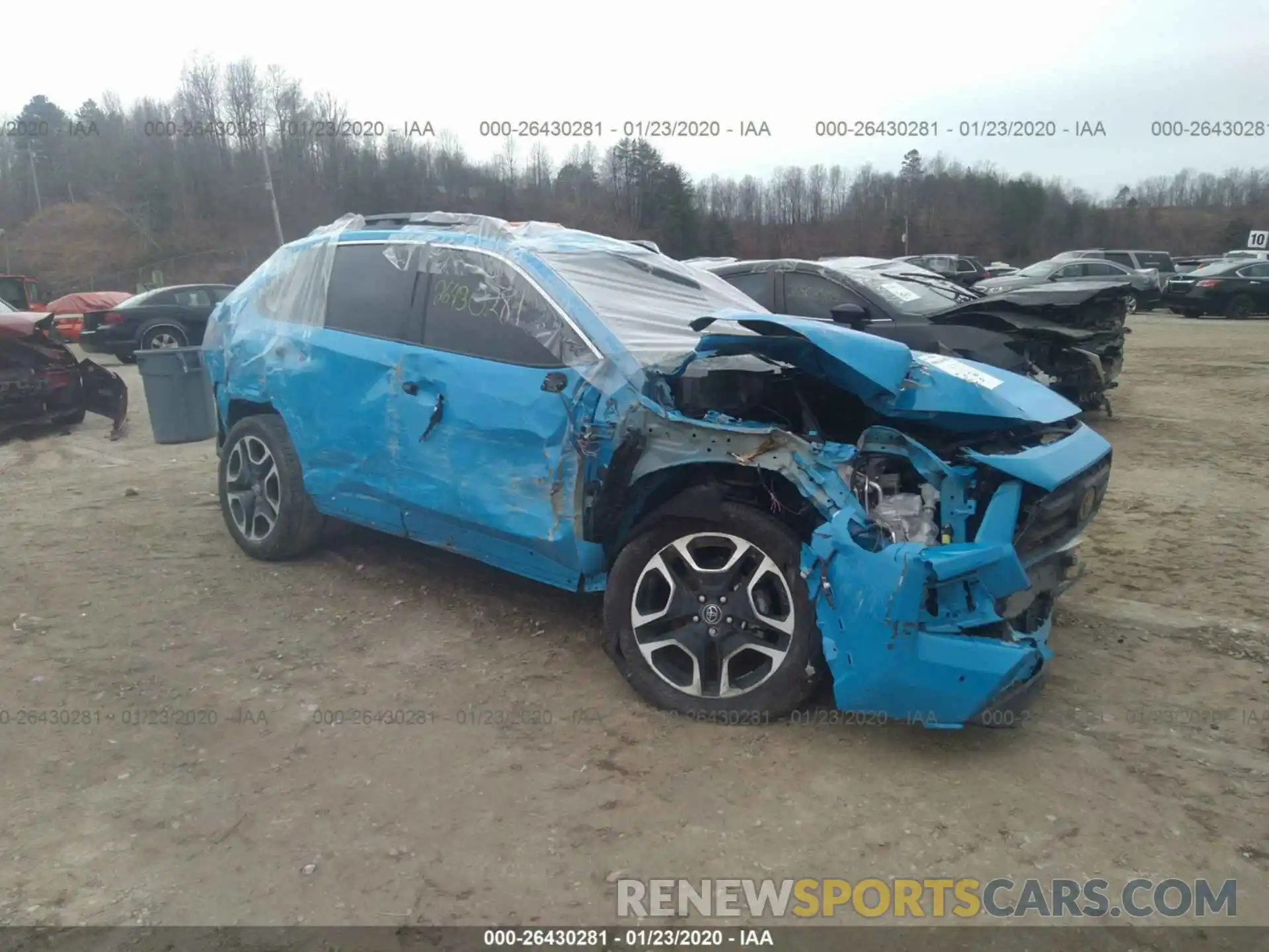 1 Photograph of a damaged car 2T3J1RFV6KW003203 TOYOTA RAV4 2019