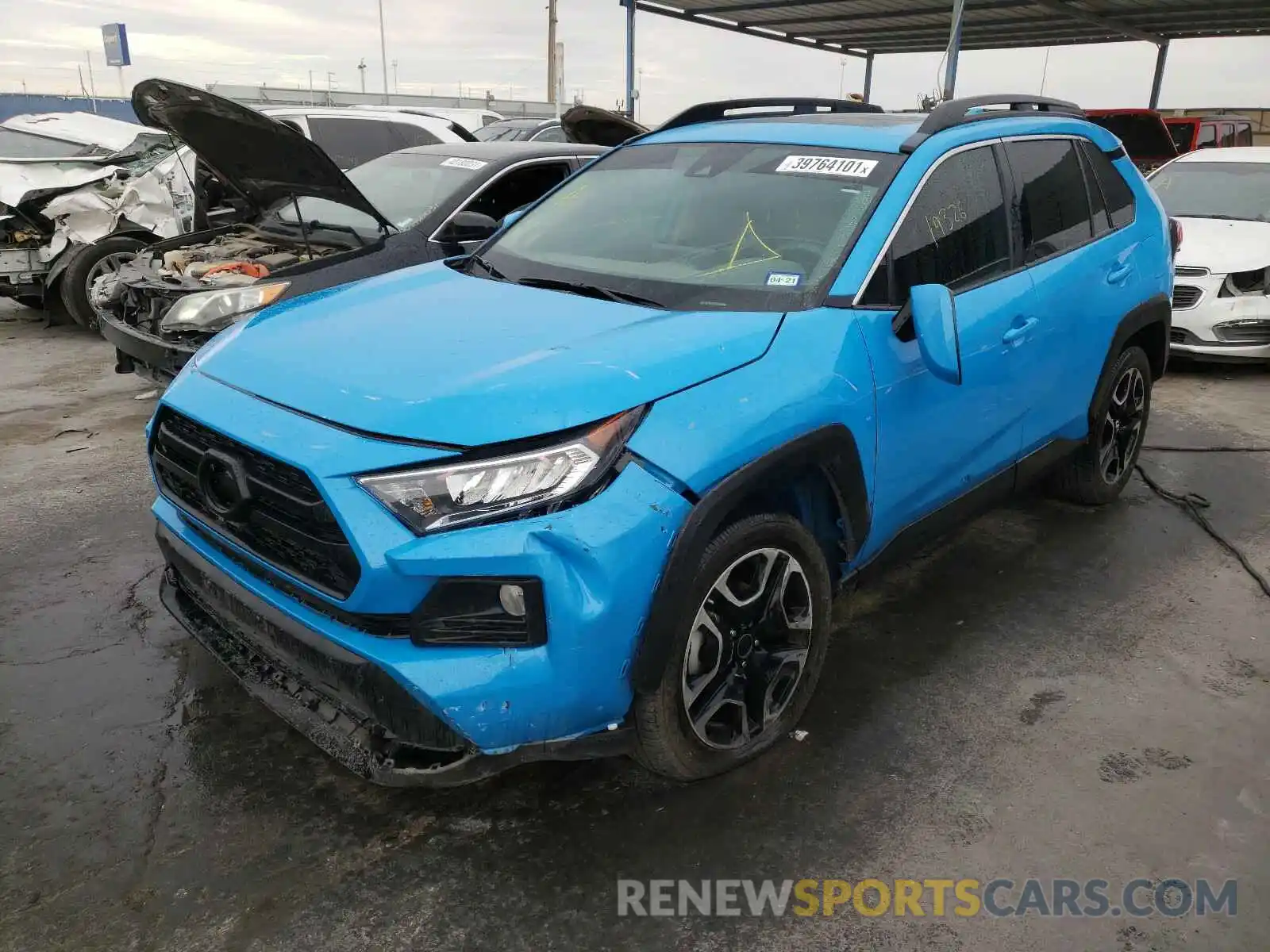 2 Фотография поврежденного автомобиля 2T3J1RFV6KW007204 TOYOTA RAV4 2019