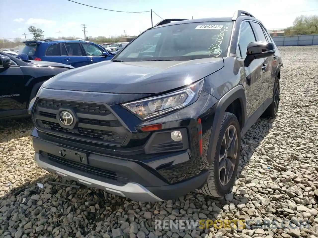 2 Photograph of a damaged car 2T3J1RFV6KW009888 TOYOTA RAV4 2019