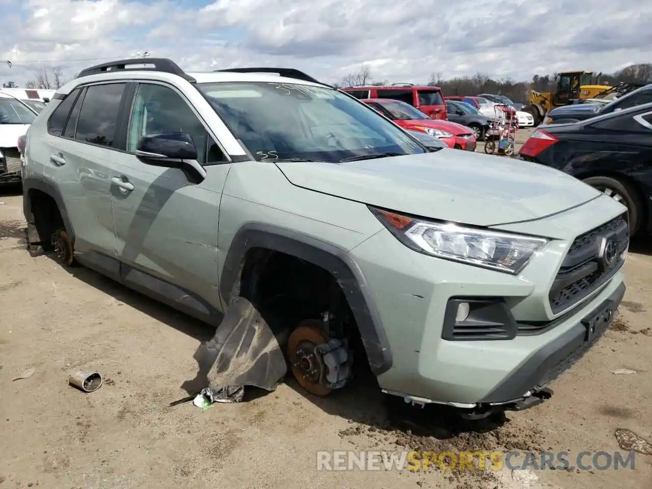 1 Photograph of a damaged car 2T3J1RFV6KW014492 TOYOTA RAV4 2019