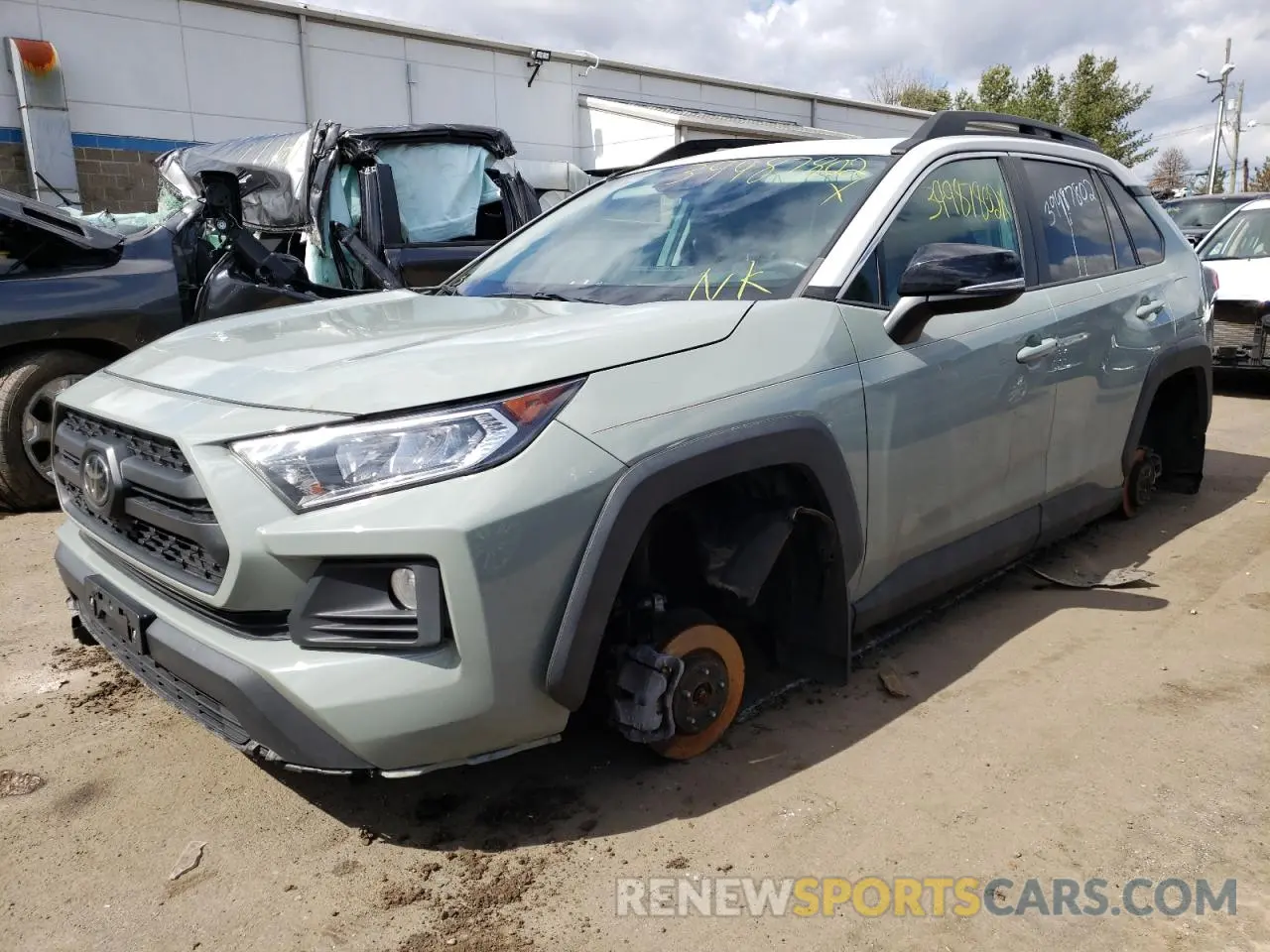 2 Фотография поврежденного автомобиля 2T3J1RFV6KW014492 TOYOTA RAV4 2019