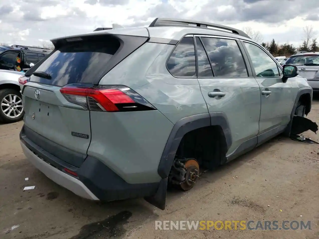 4 Photograph of a damaged car 2T3J1RFV6KW014492 TOYOTA RAV4 2019