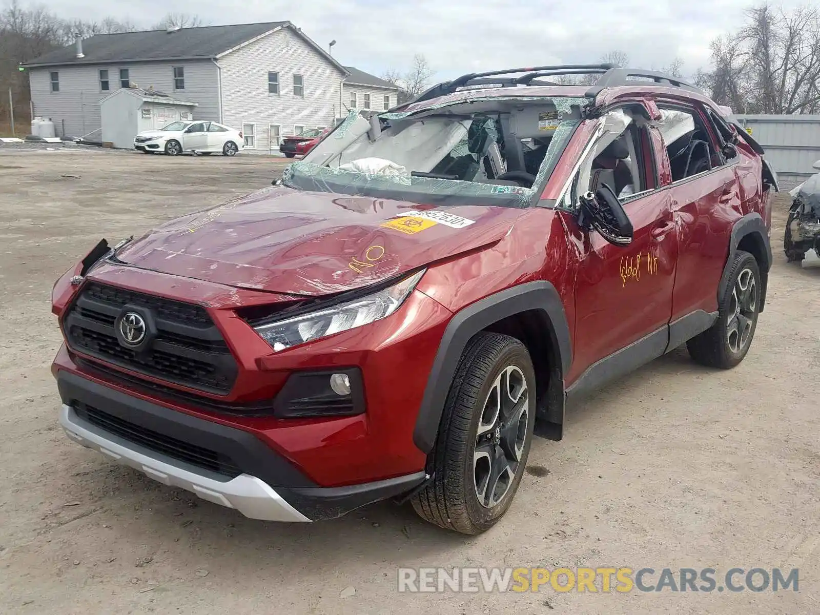 2 Photograph of a damaged car 2T3J1RFV6KW015142 TOYOTA RAV4 2019