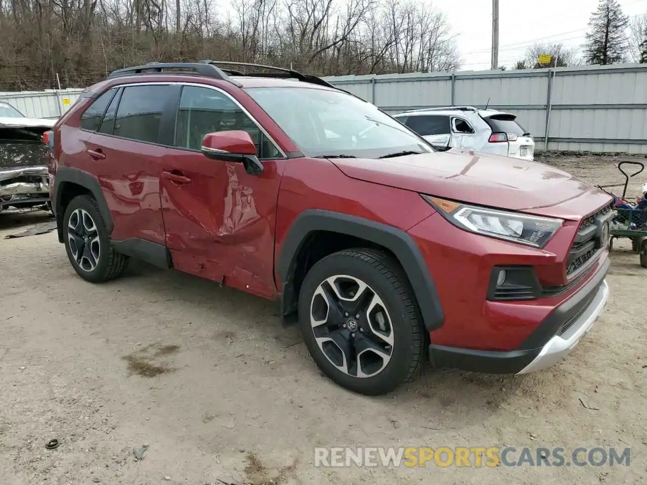 4 Photograph of a damaged car 2T3J1RFV6KW022673 TOYOTA RAV4 2019