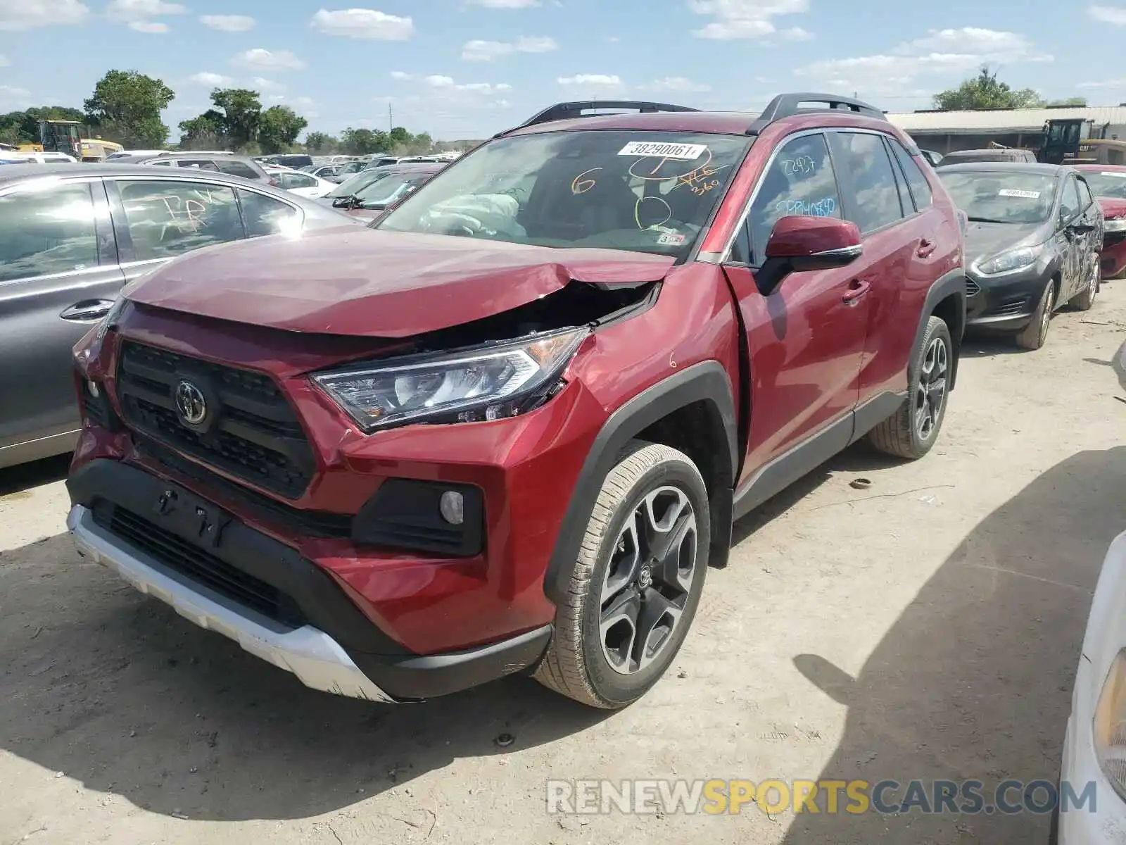 2 Photograph of a damaged car 2T3J1RFV6KW023323 TOYOTA RAV4 2019