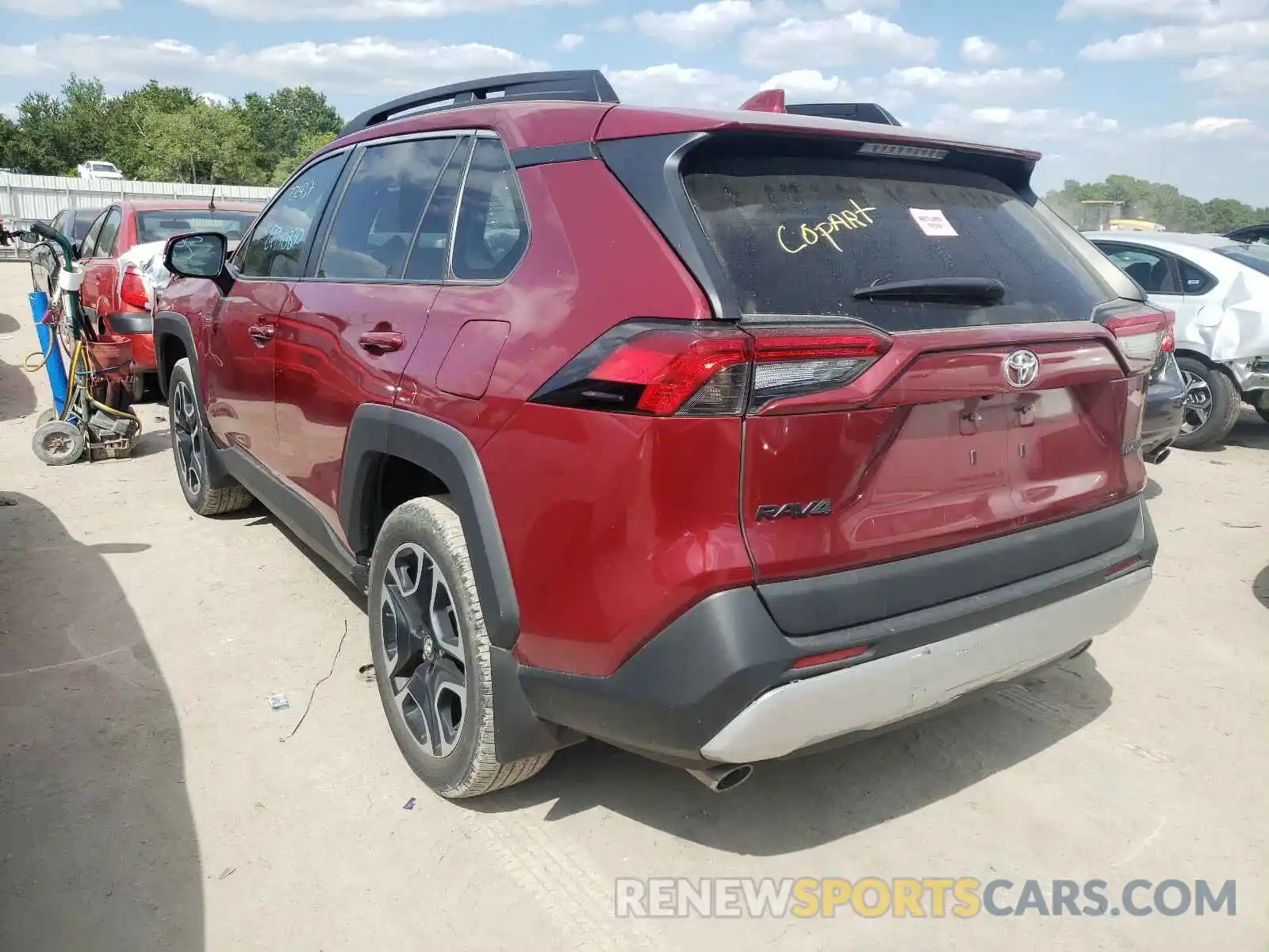 3 Фотография поврежденного автомобиля 2T3J1RFV6KW023323 TOYOTA RAV4 2019