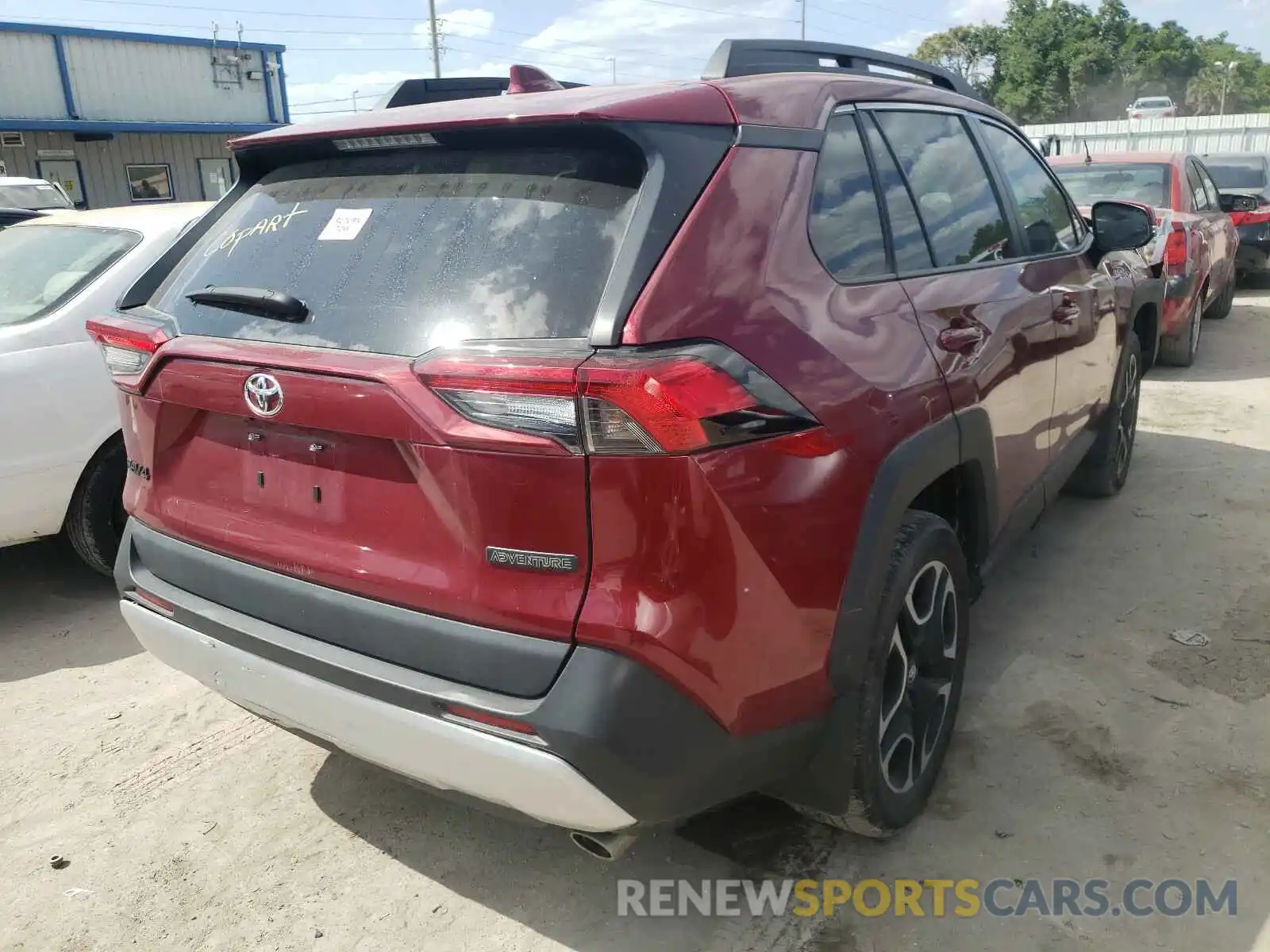 4 Photograph of a damaged car 2T3J1RFV6KW023323 TOYOTA RAV4 2019