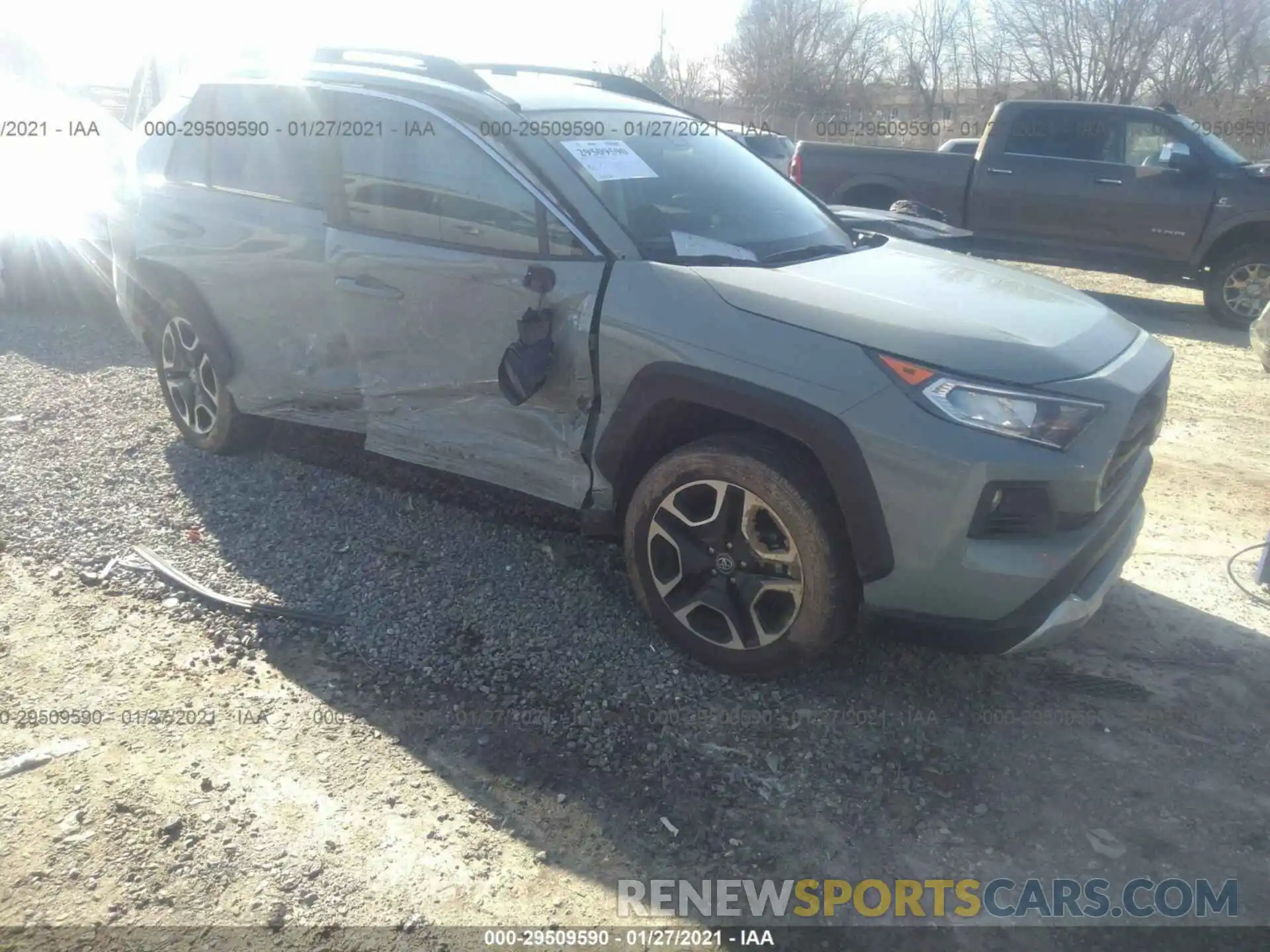 1 Photograph of a damaged car 2T3J1RFV7KC051780 TOYOTA RAV4 2019