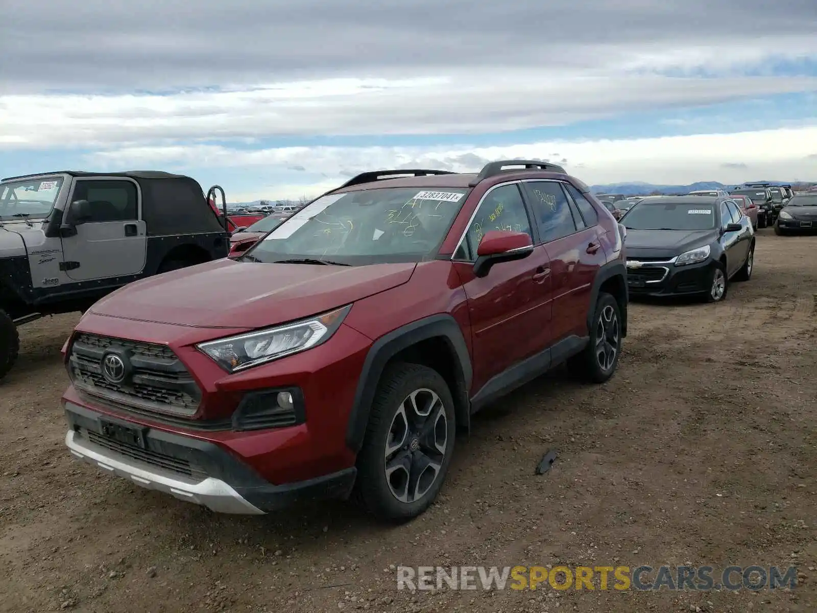 2 Photograph of a damaged car 2T3J1RFV7KW005042 TOYOTA RAV4 2019