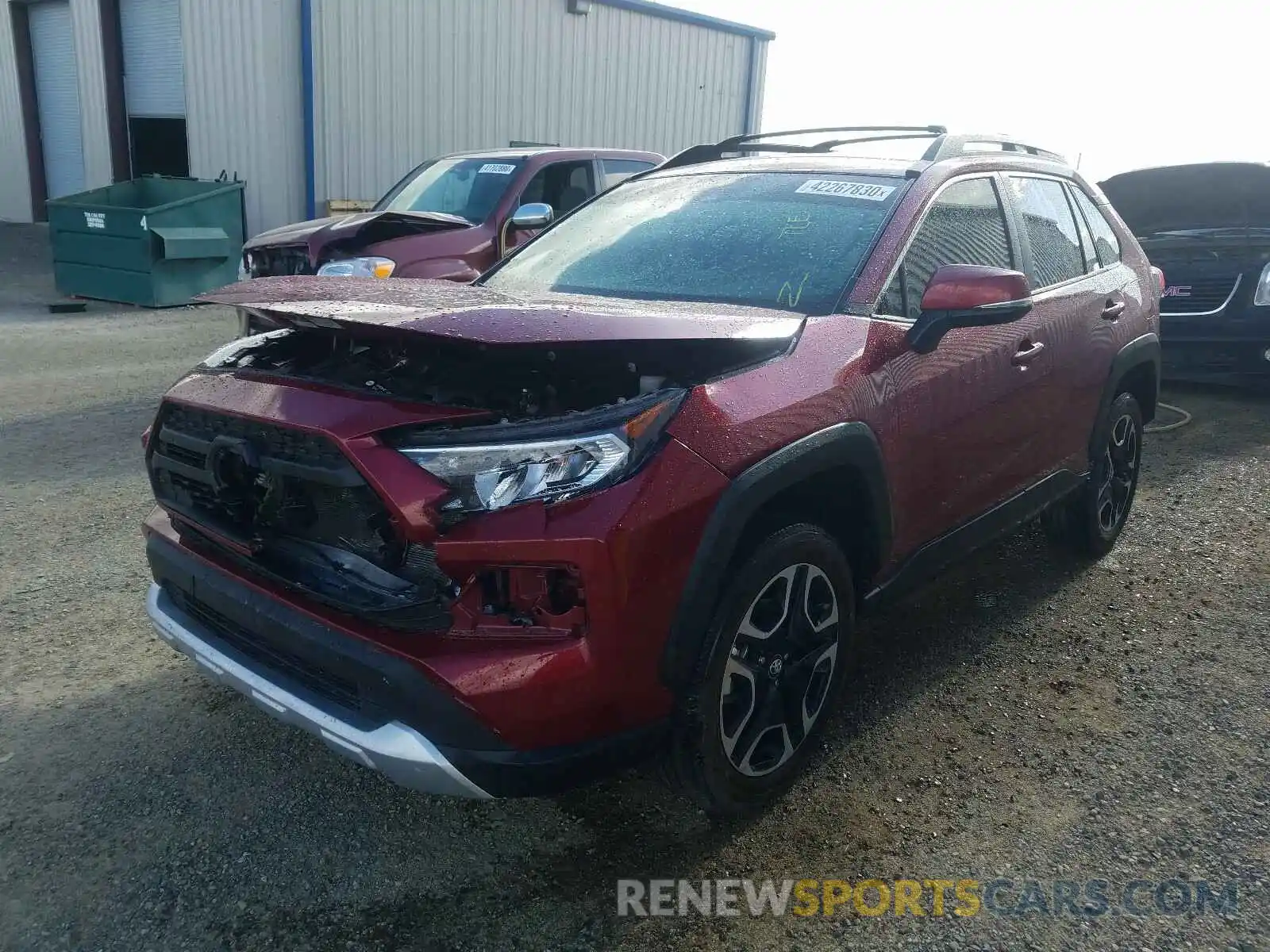 2 Photograph of a damaged car 2T3J1RFV7KW016445 TOYOTA RAV4 2019