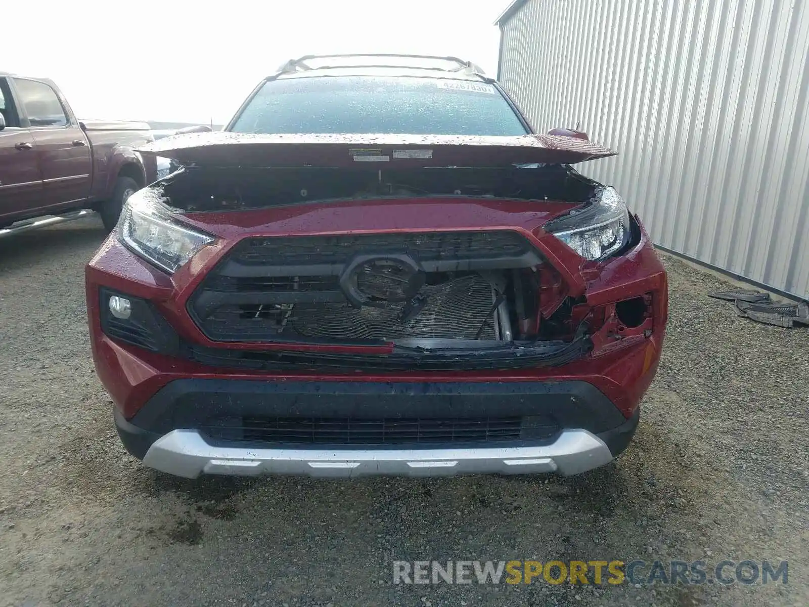 9 Photograph of a damaged car 2T3J1RFV7KW016445 TOYOTA RAV4 2019