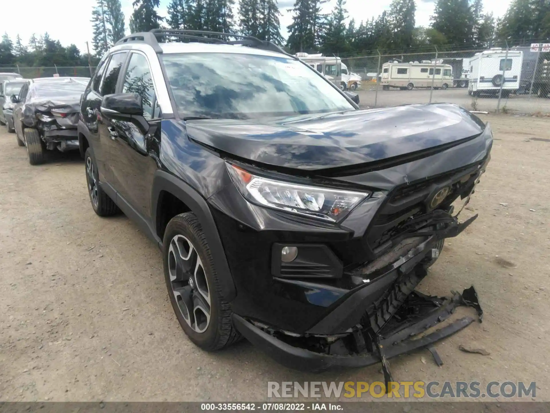 1 Photograph of a damaged car 2T3J1RFV8KC008579 TOYOTA RAV4 2019