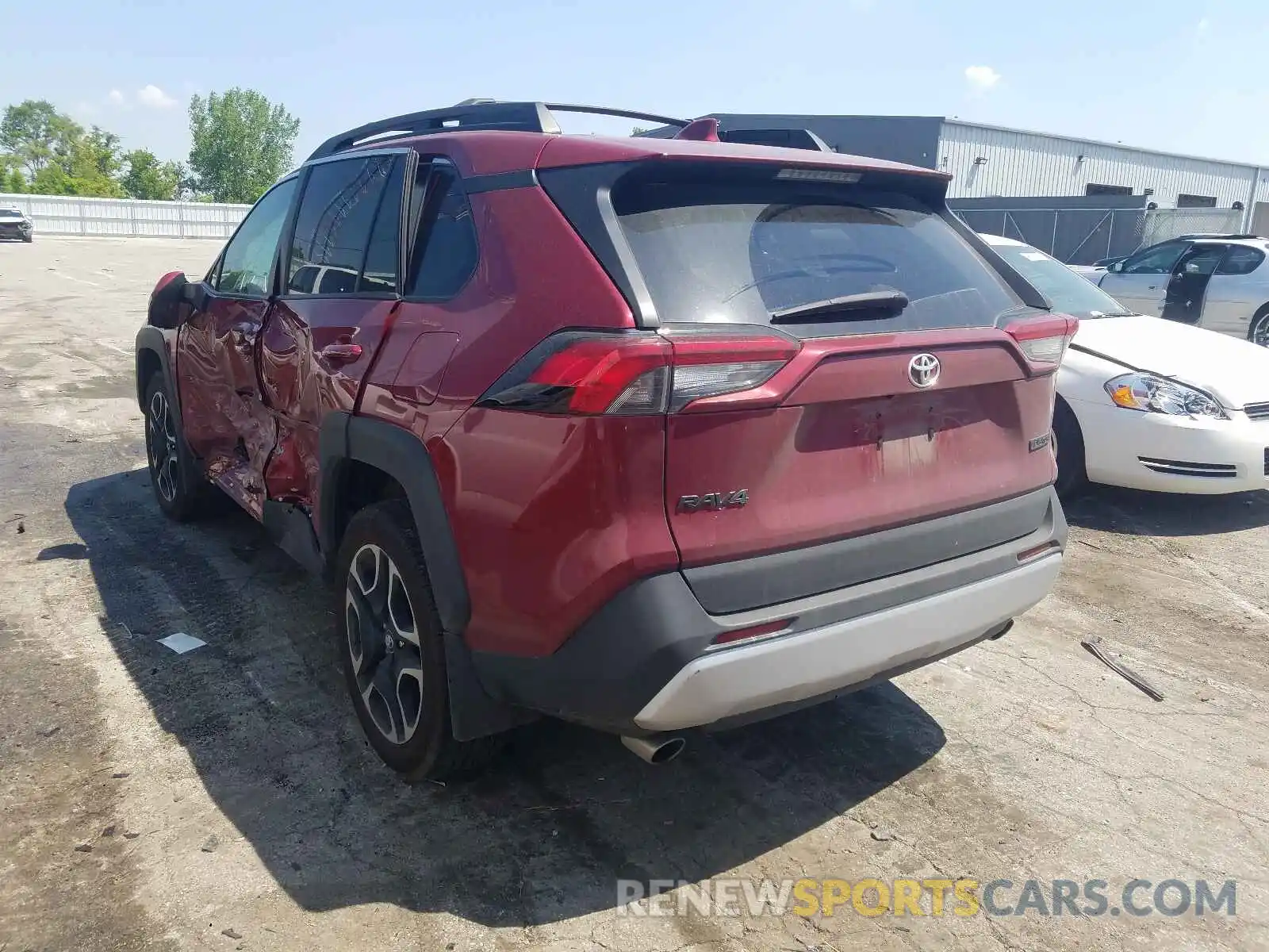 3 Photograph of a damaged car 2T3J1RFV8KC011854 TOYOTA RAV4 2019