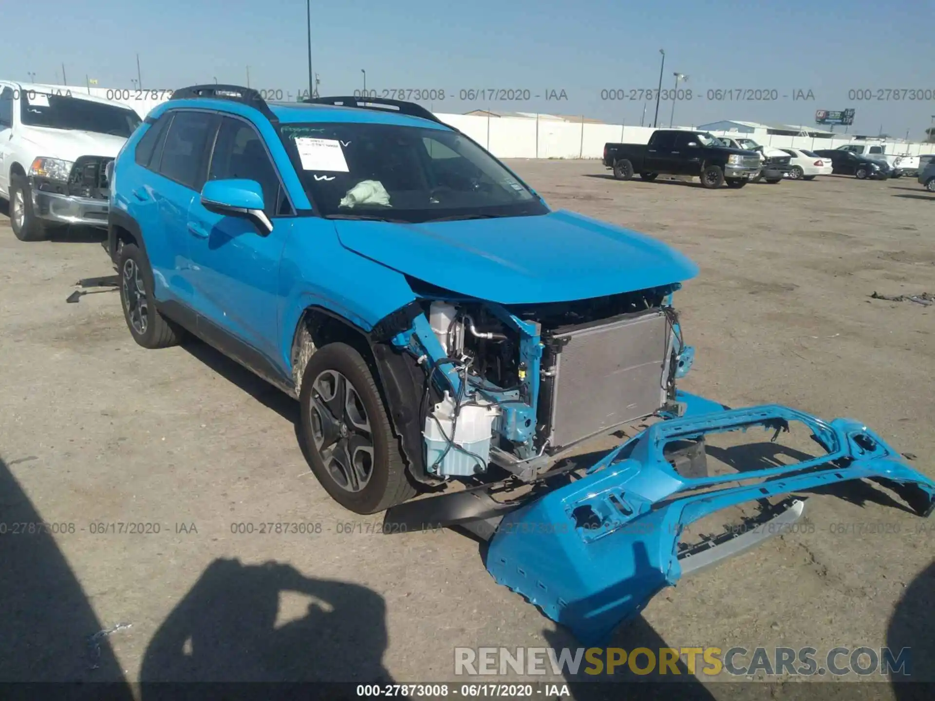 1 Photograph of a damaged car 2T3J1RFV8KC014348 TOYOTA RAV4 2019