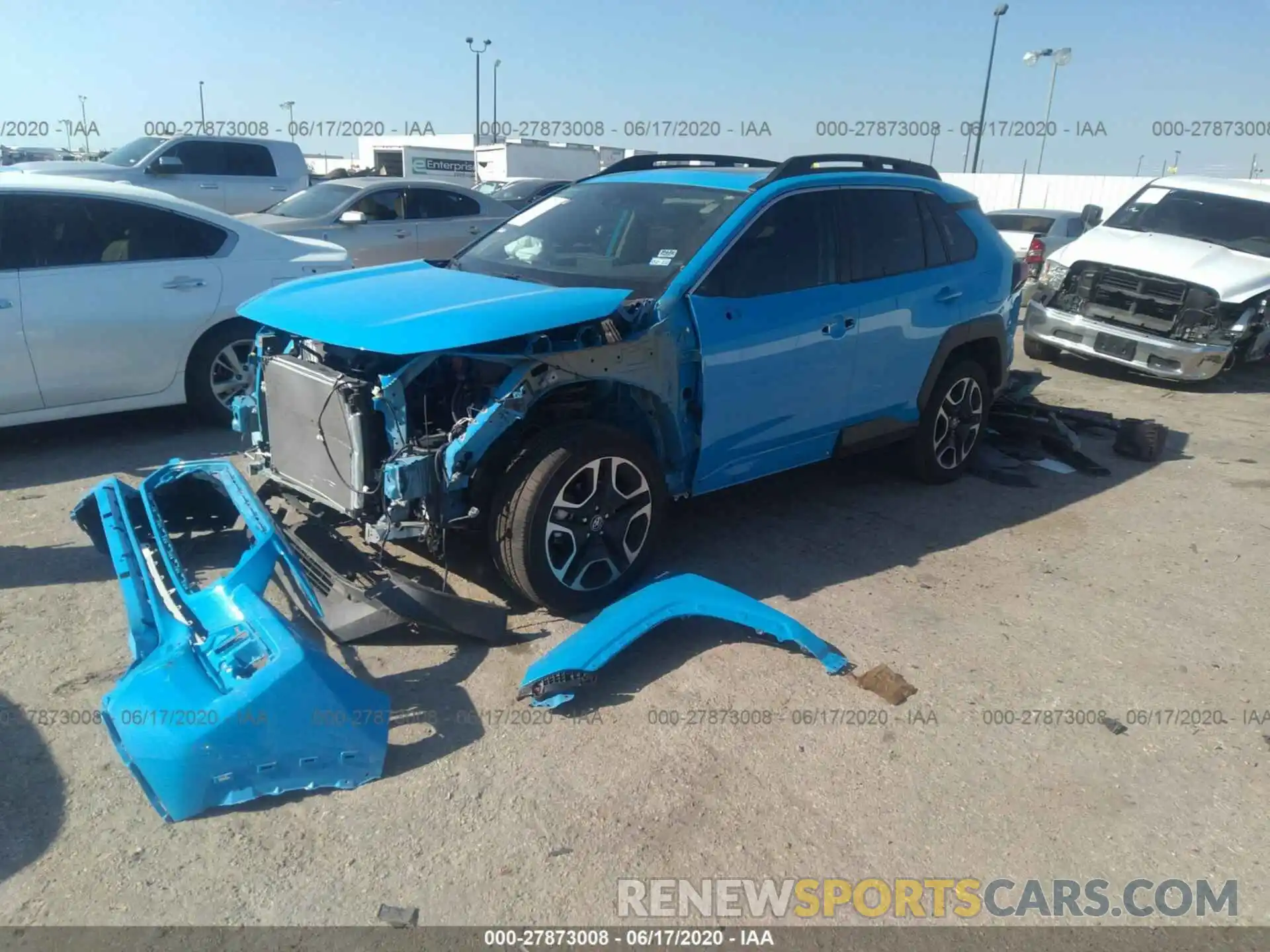 2 Фотография поврежденного автомобиля 2T3J1RFV8KC014348 TOYOTA RAV4 2019