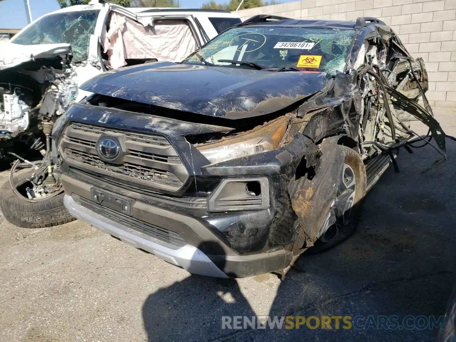 2 Photograph of a damaged car 2T3J1RFV8KC017816 TOYOTA RAV4 2019