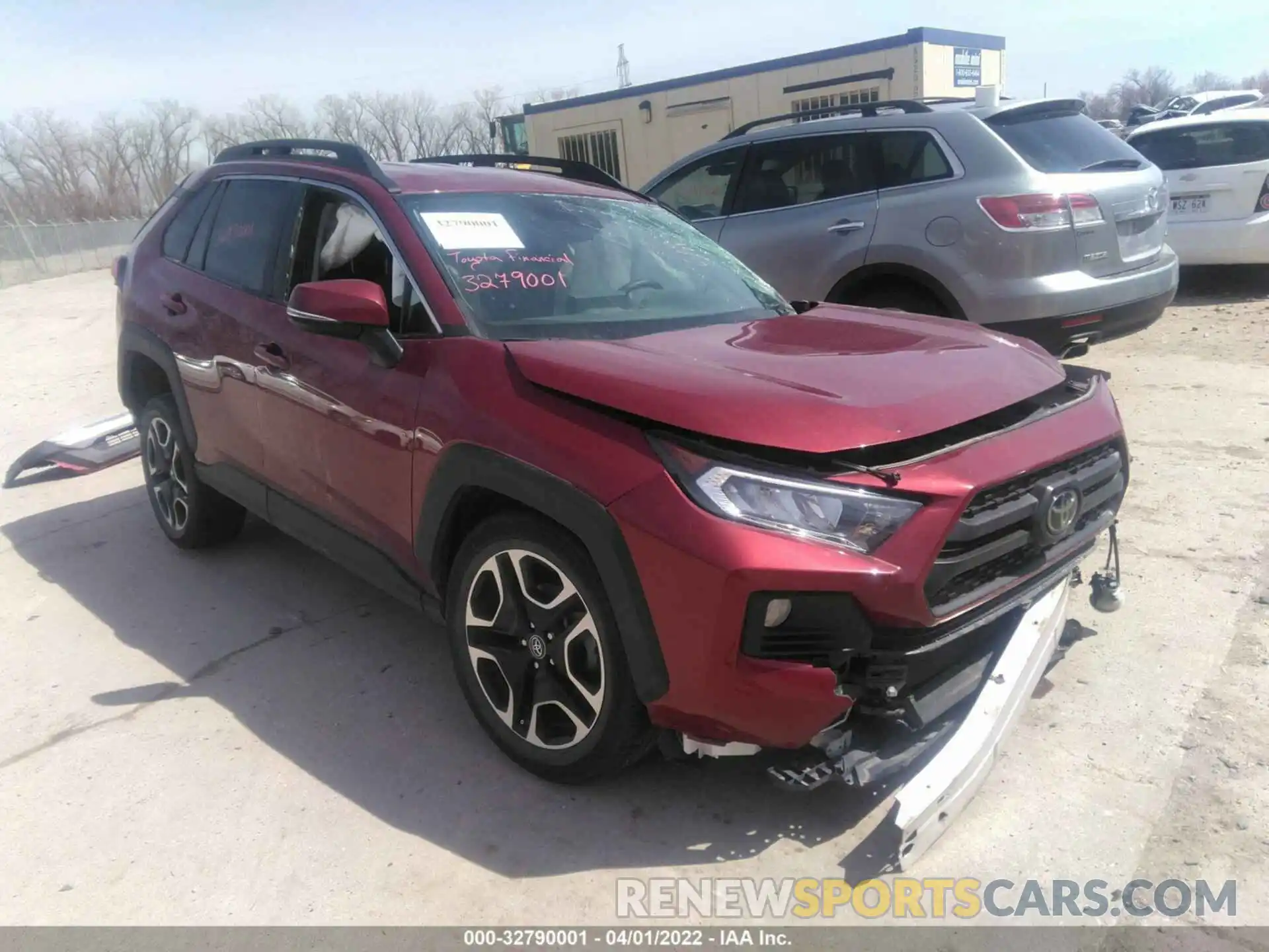 1 Photograph of a damaged car 2T3J1RFV8KC053425 TOYOTA RAV4 2019