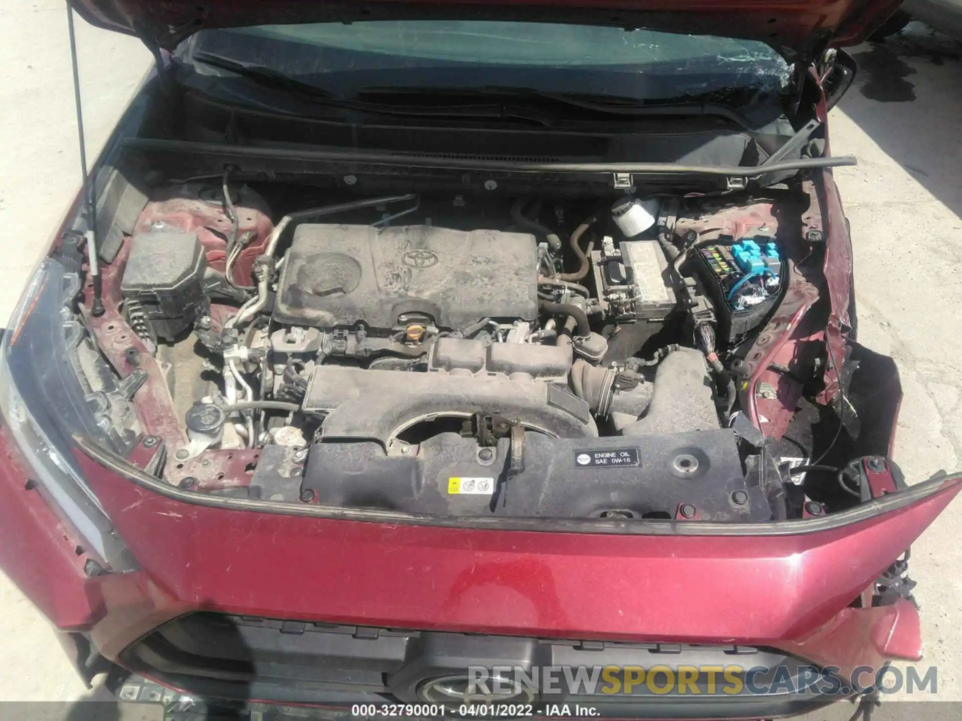 10 Фотография поврежденного автомобиля 2T3J1RFV8KC053425 TOYOTA RAV4 2019