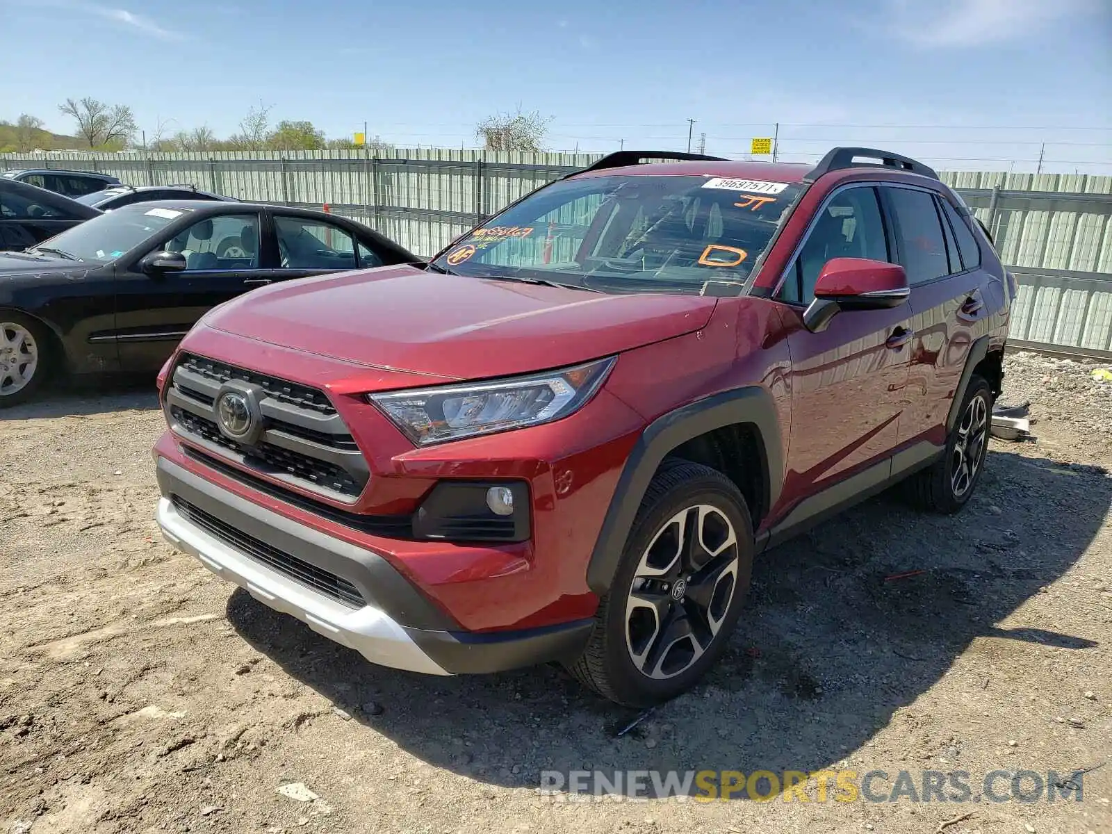 2 Photograph of a damaged car 2T3J1RFV8KC058267 TOYOTA RAV4 2019