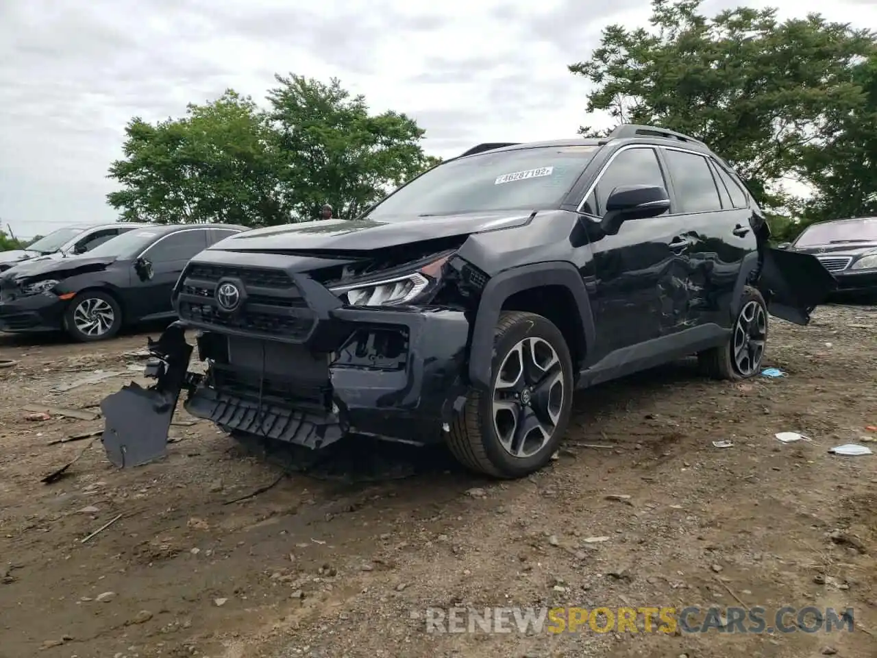 2 Фотография поврежденного автомобиля 2T3J1RFV8KW001114 TOYOTA RAV4 2019