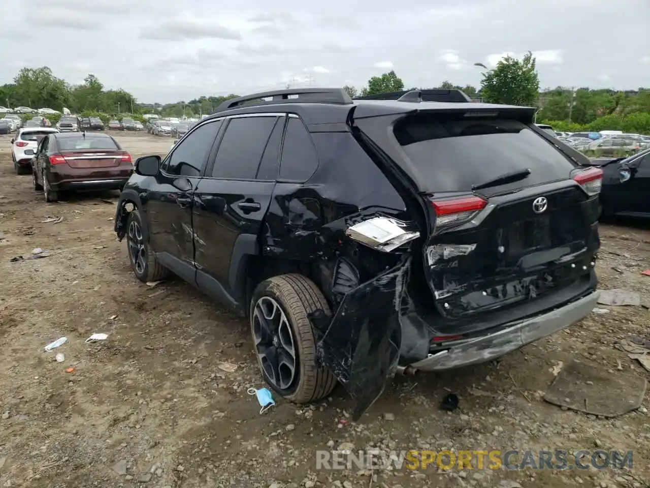 3 Фотография поврежденного автомобиля 2T3J1RFV8KW001114 TOYOTA RAV4 2019