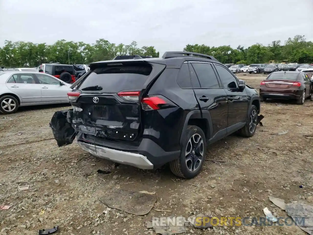 4 Фотография поврежденного автомобиля 2T3J1RFV8KW001114 TOYOTA RAV4 2019