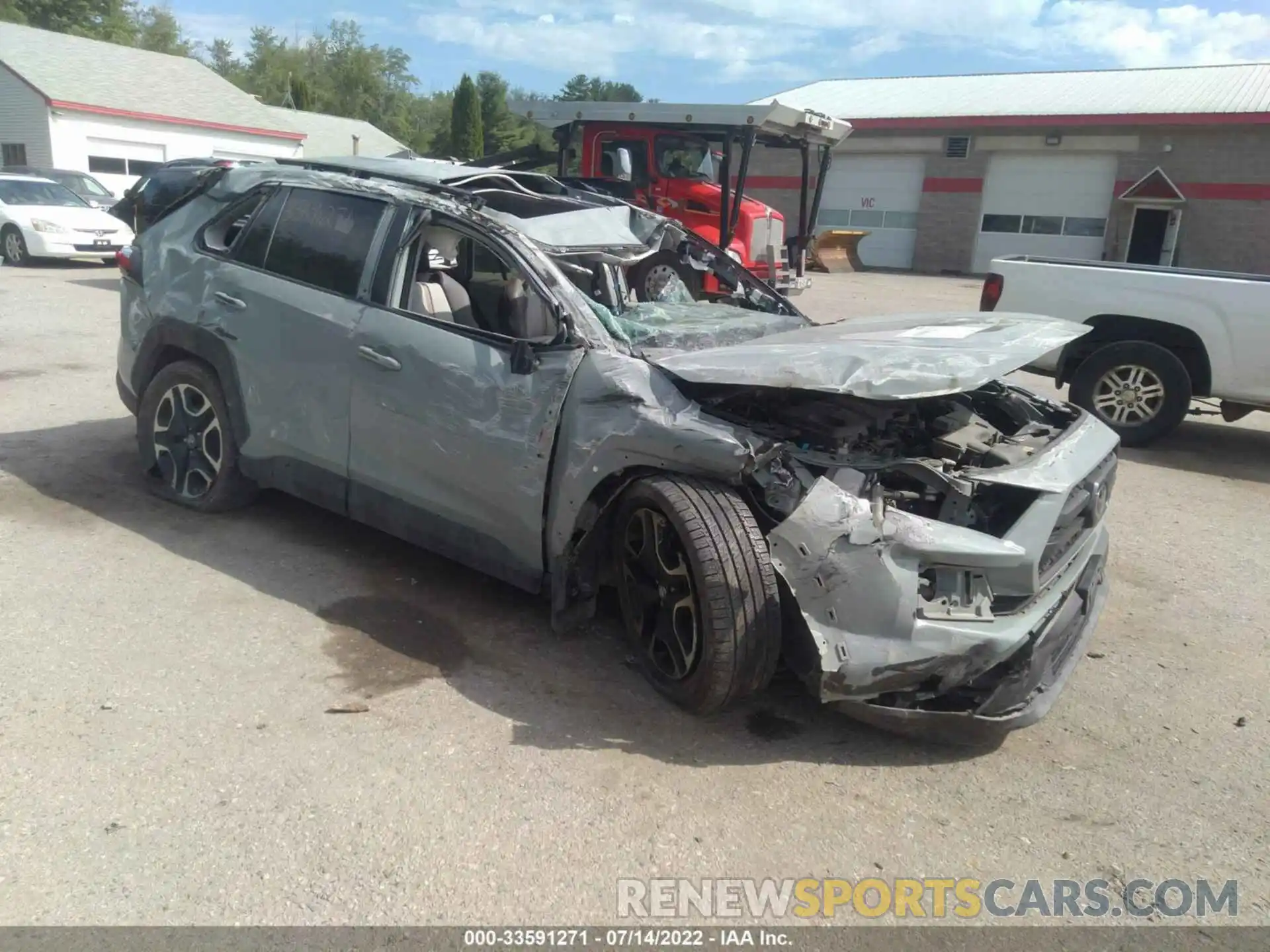 1 Photograph of a damaged car 2T3J1RFV8KW002974 TOYOTA RAV4 2019