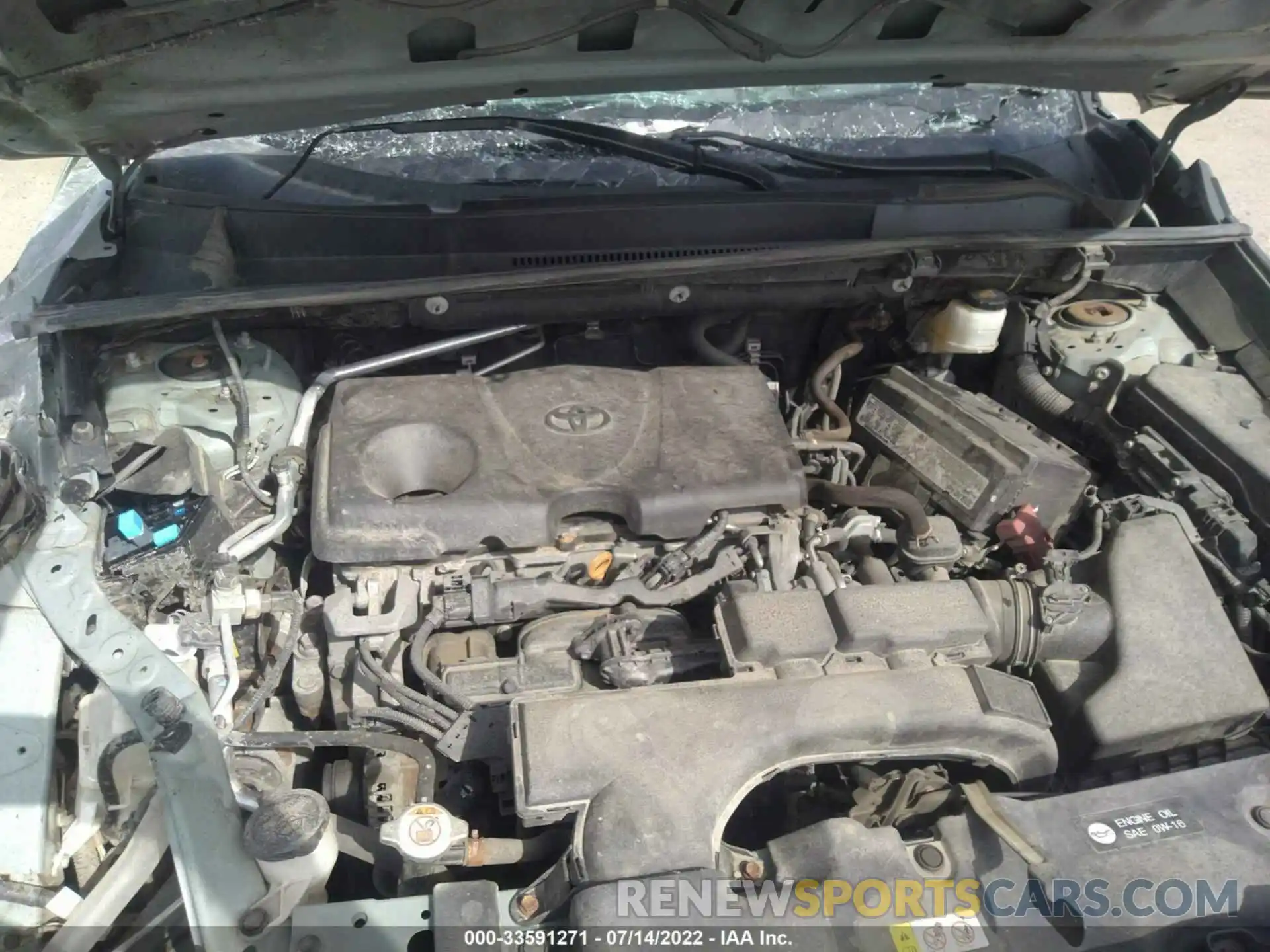 10 Photograph of a damaged car 2T3J1RFV8KW002974 TOYOTA RAV4 2019