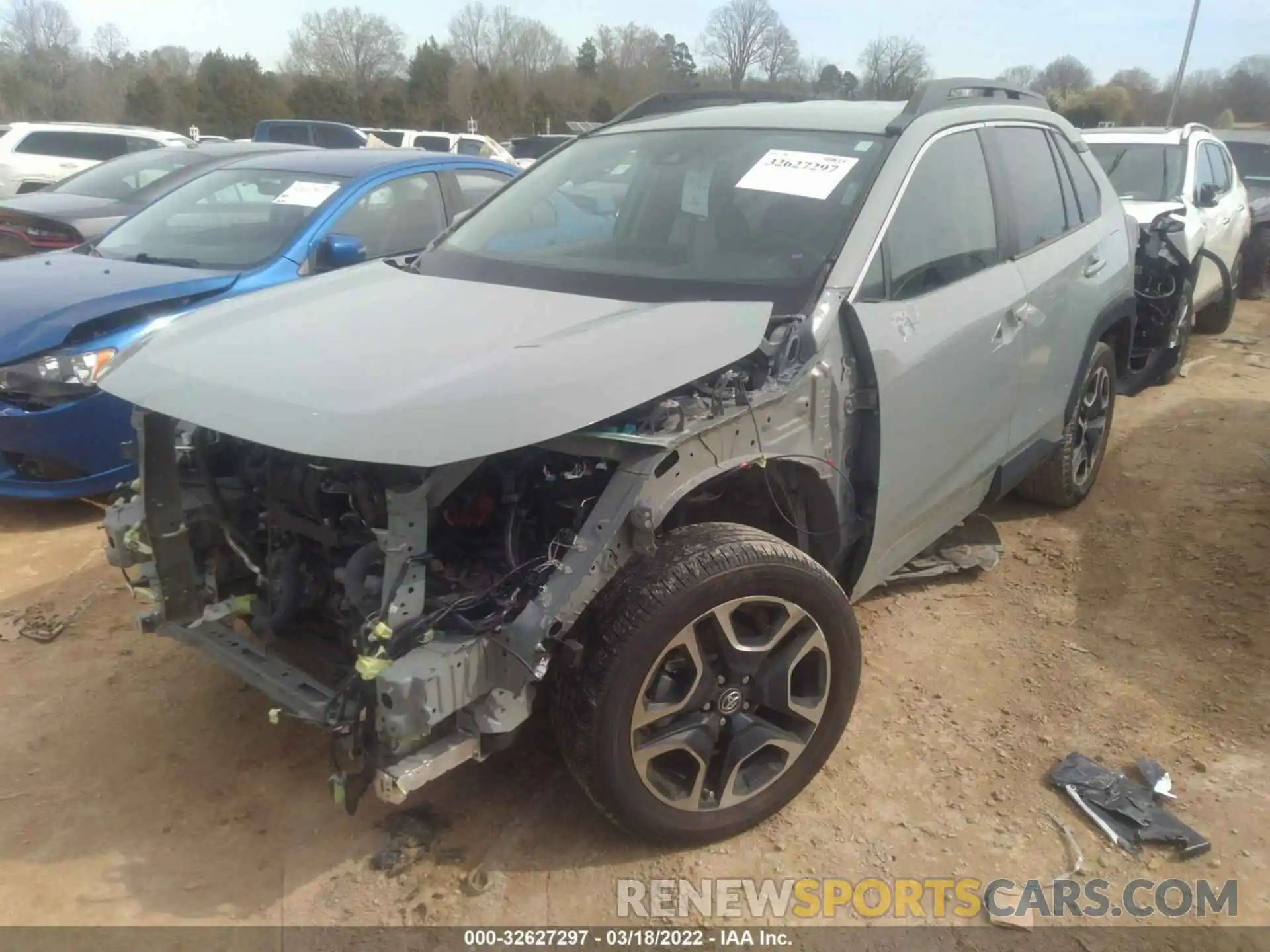 2 Photograph of a damaged car 2T3J1RFV8KW013831 TOYOTA RAV4 2019