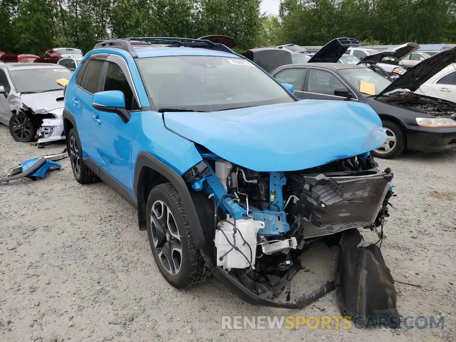 1 Photograph of a damaged car 2T3J1RFV8KW017460 TOYOTA RAV4 2019