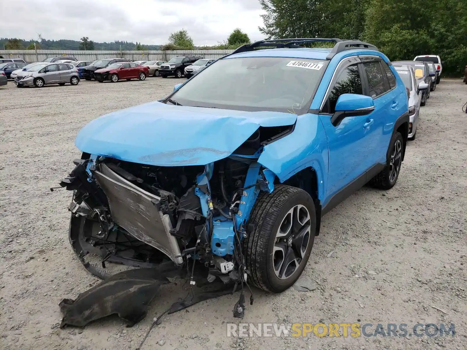 2 Photograph of a damaged car 2T3J1RFV8KW017460 TOYOTA RAV4 2019