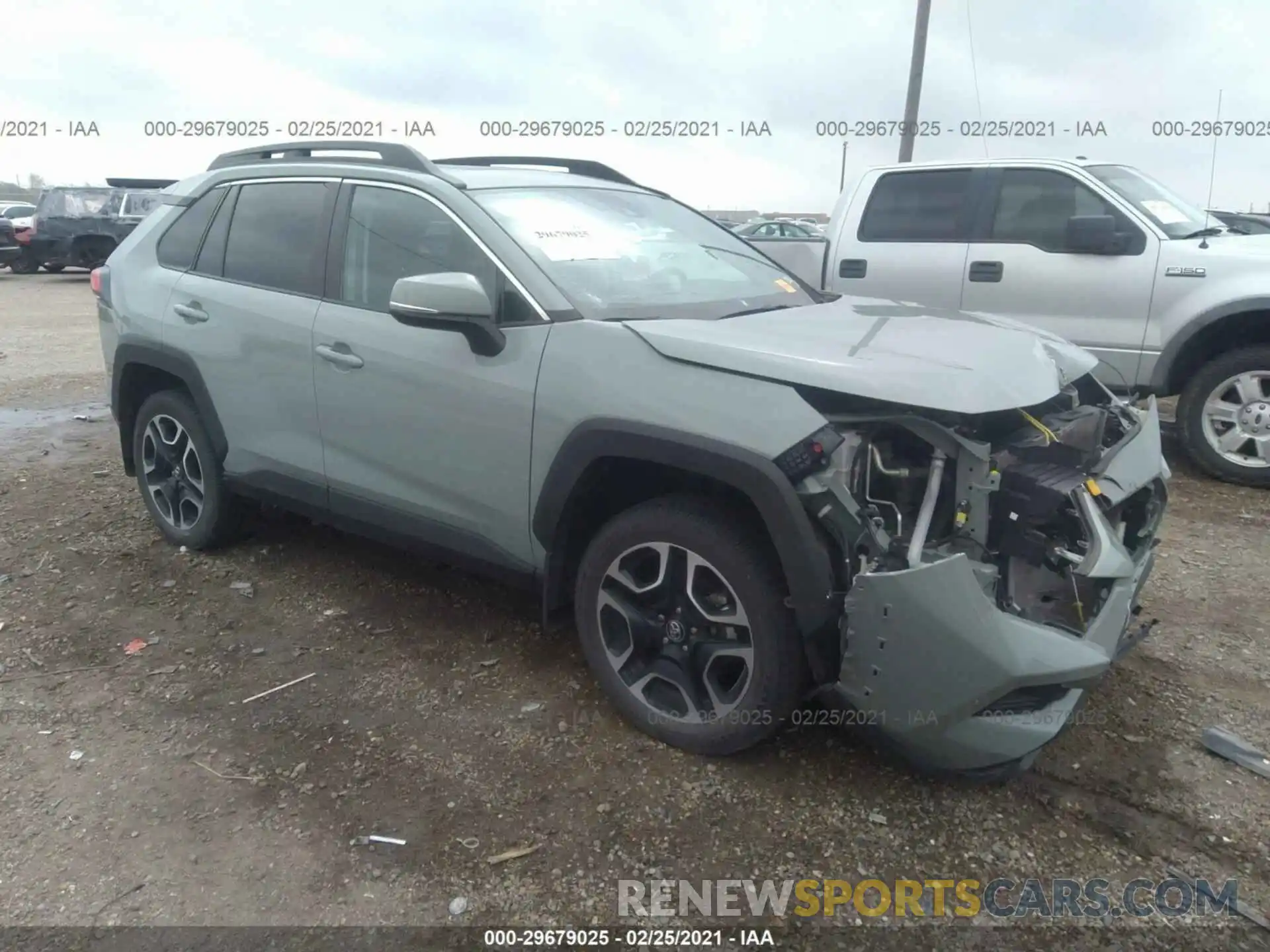 1 Photograph of a damaged car 2T3J1RFV8KW019144 TOYOTA RAV4 2019