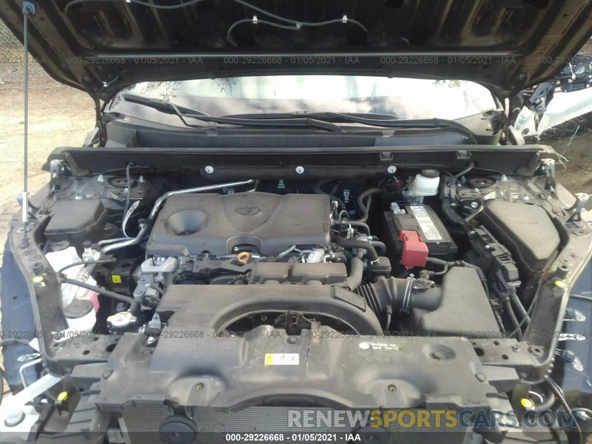 10 Фотография поврежденного автомобиля 2T3J1RFV8KW021119 TOYOTA RAV4 2019