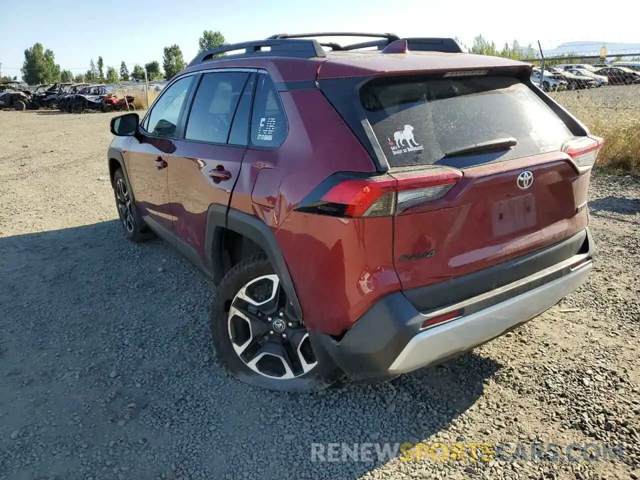 3 Фотография поврежденного автомобиля 2T3J1RFV8KW025381 TOYOTA RAV4 2019