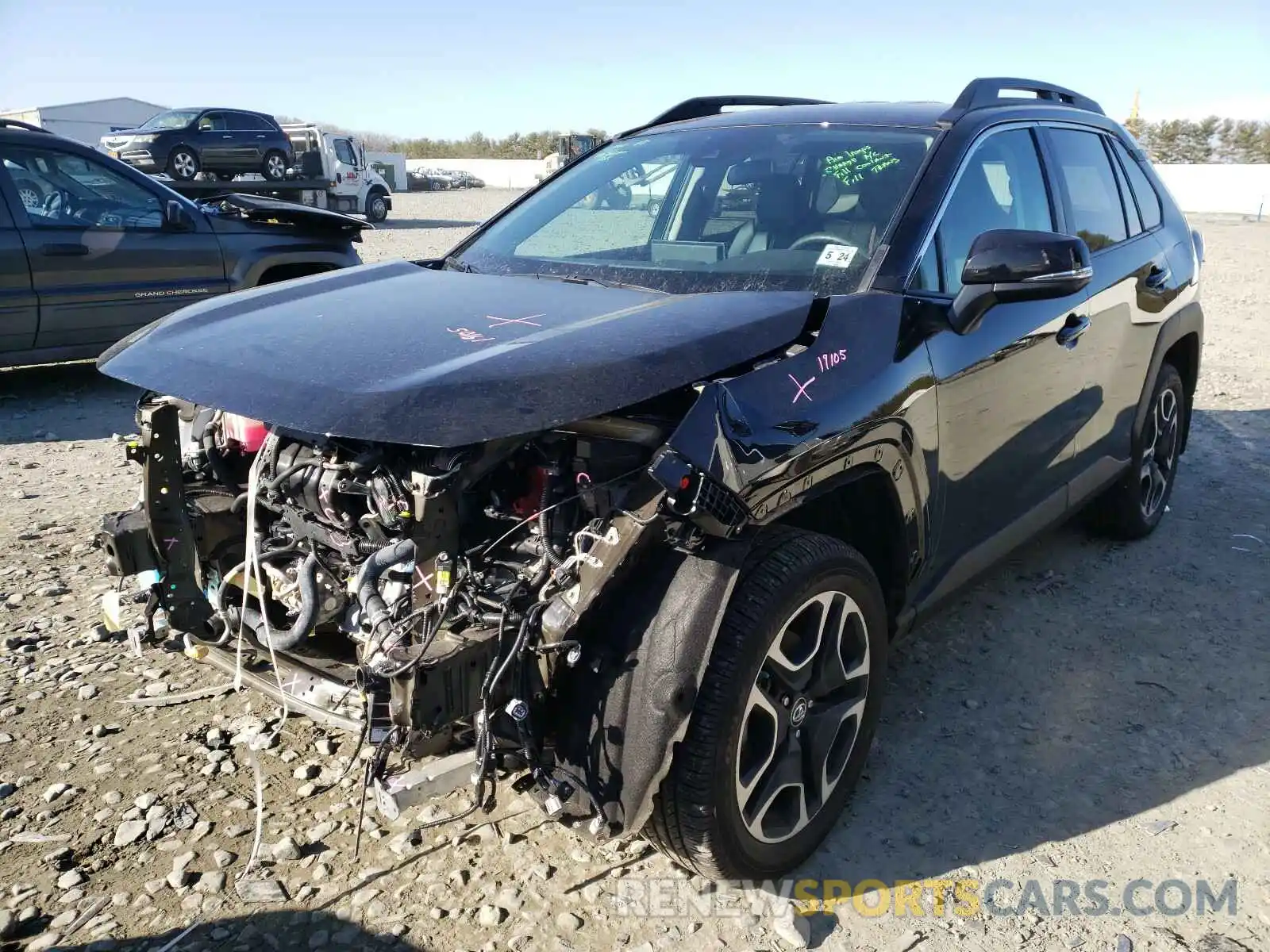 2 Photograph of a damaged car 2T3J1RFV8KW027387 TOYOTA RAV4 2019