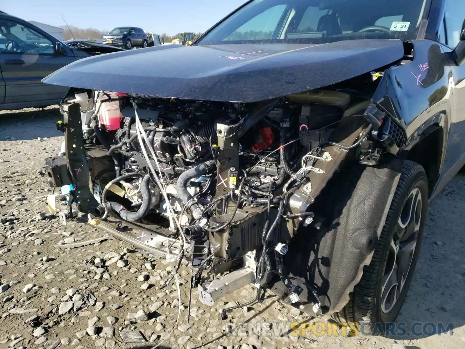 9 Photograph of a damaged car 2T3J1RFV8KW027387 TOYOTA RAV4 2019