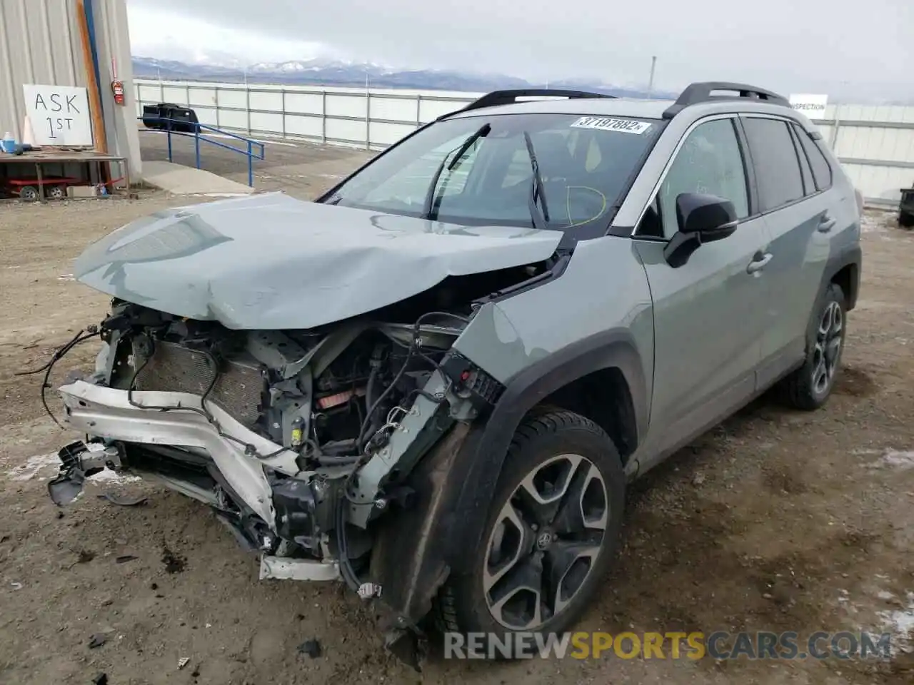 2 Photograph of a damaged car 2T3J1RFV8KW034632 TOYOTA RAV4 2019