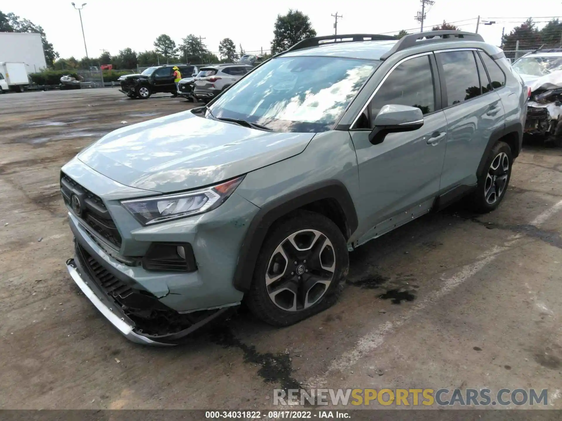 2 Photograph of a damaged car 2T3J1RFV9KC003696 TOYOTA RAV4 2019